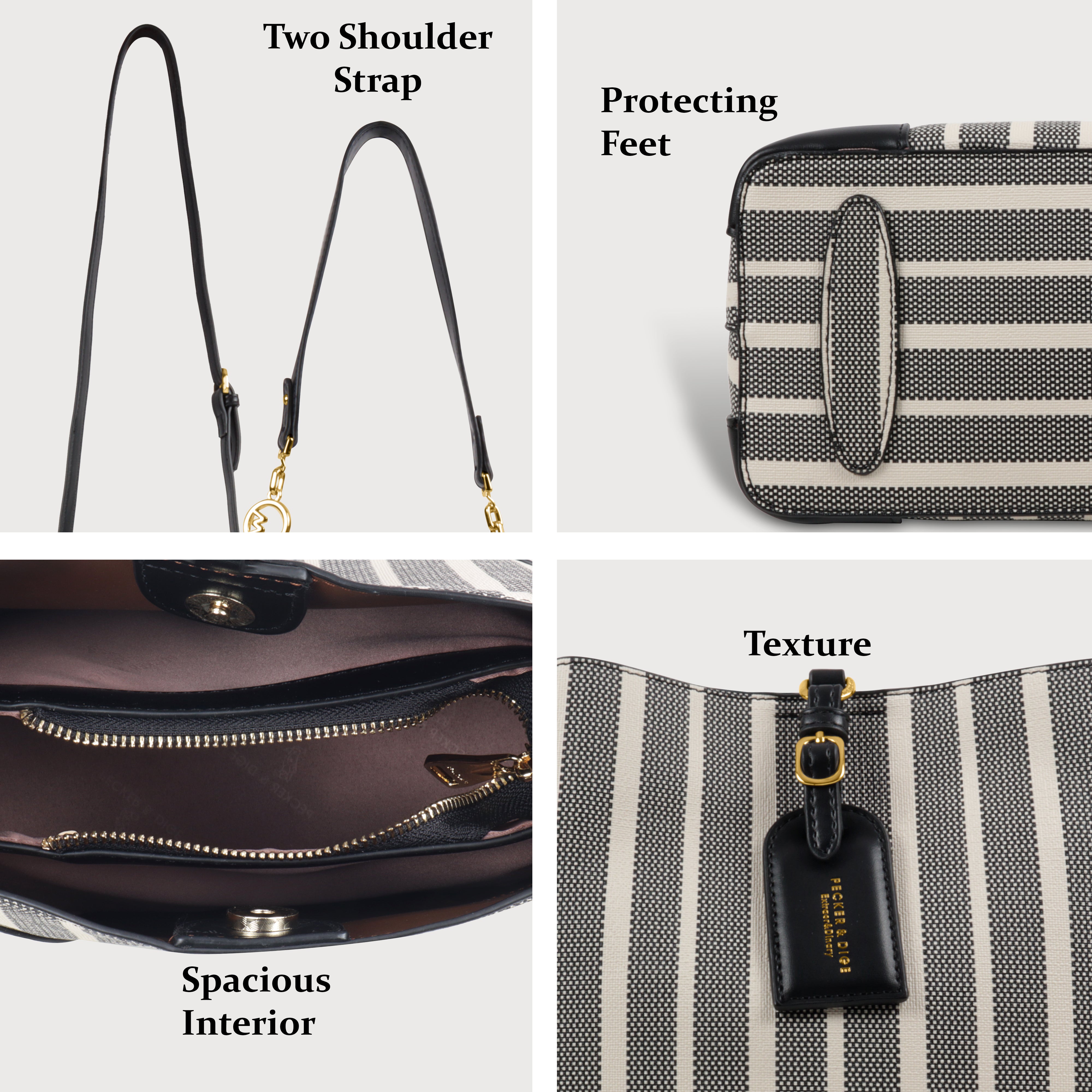 Zebra Barrel Bag
