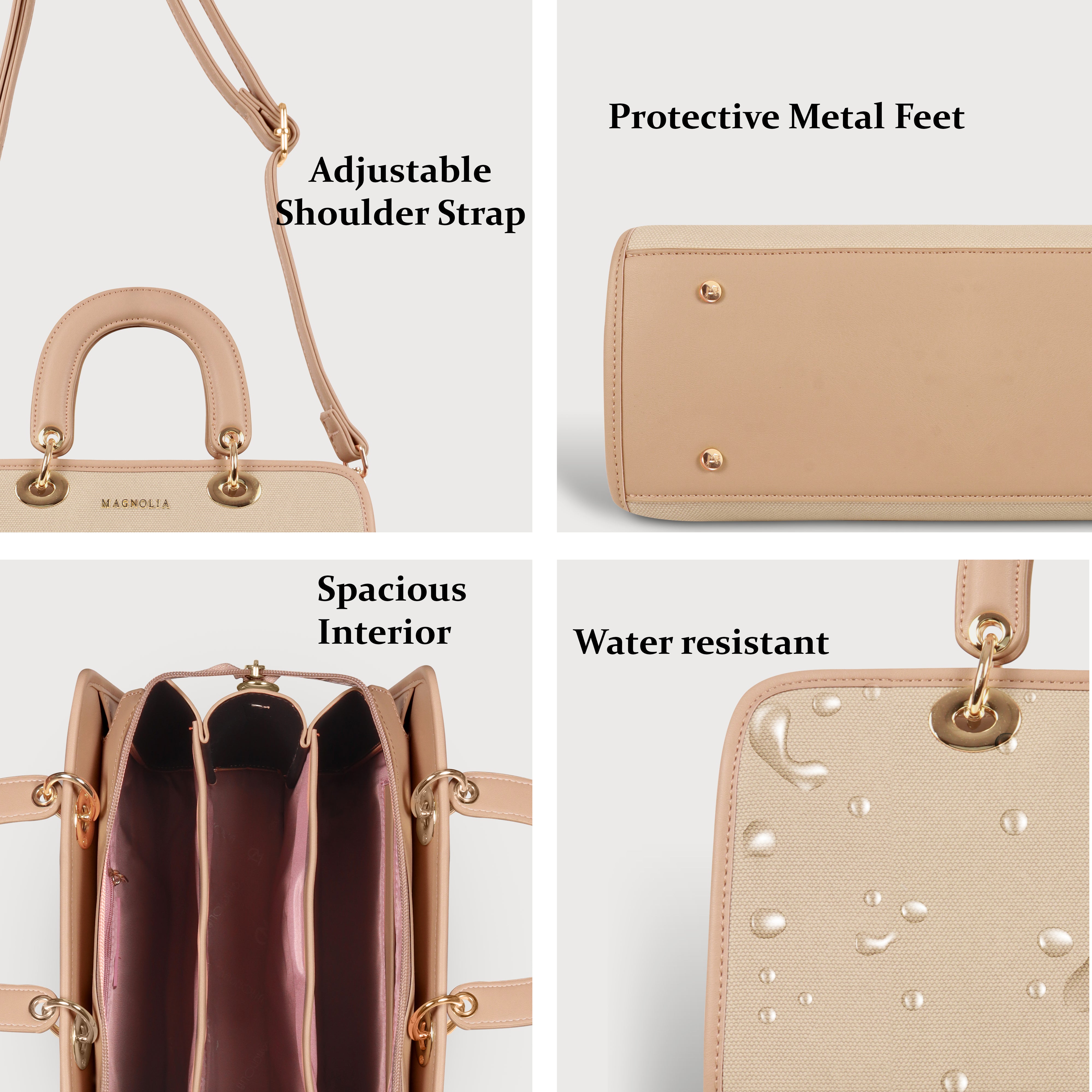 Magnolia Elegant Textured Handbag