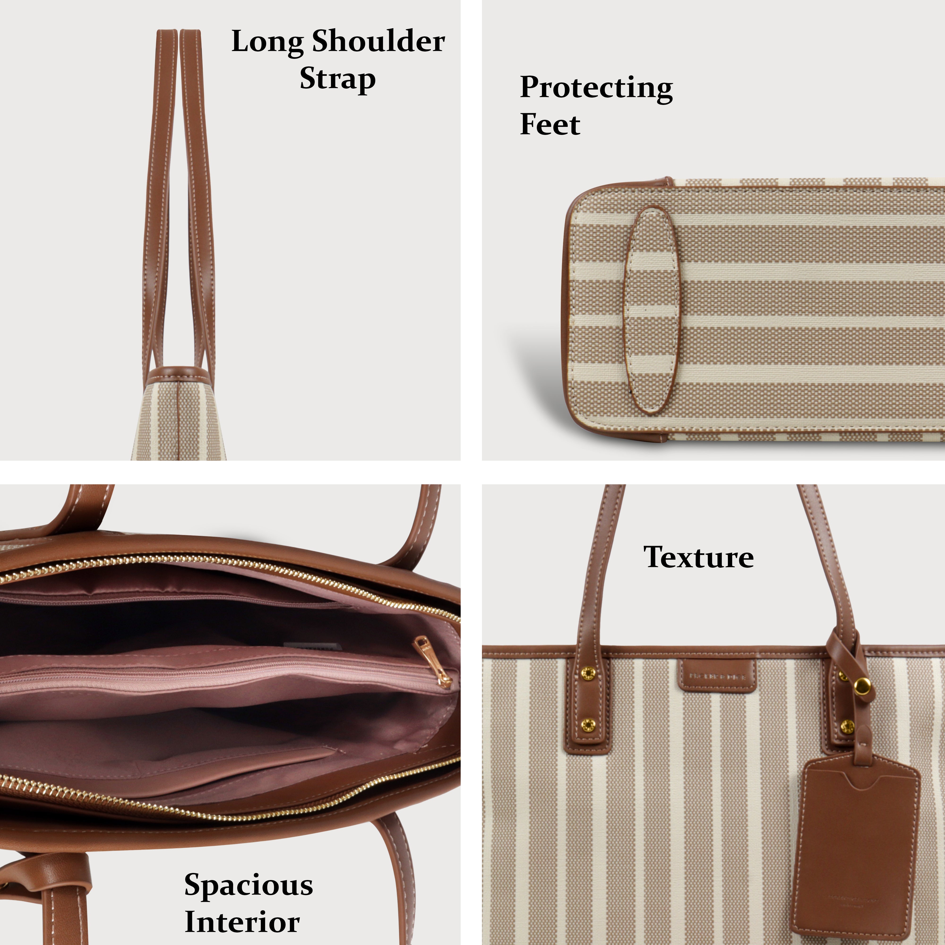 Sandy Stripe Everyday Tote