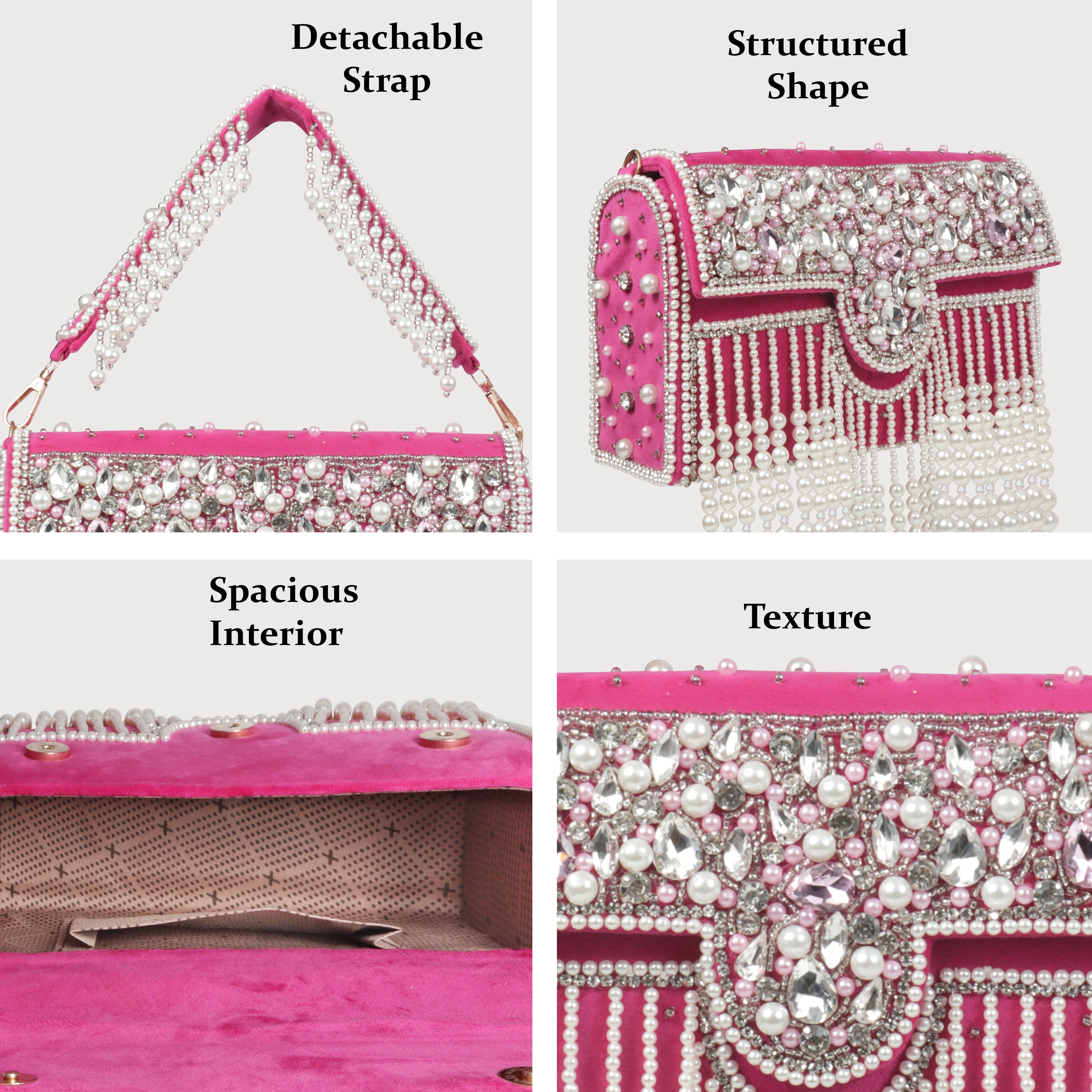 Traditional Potli Style Handbag with Beadwork
