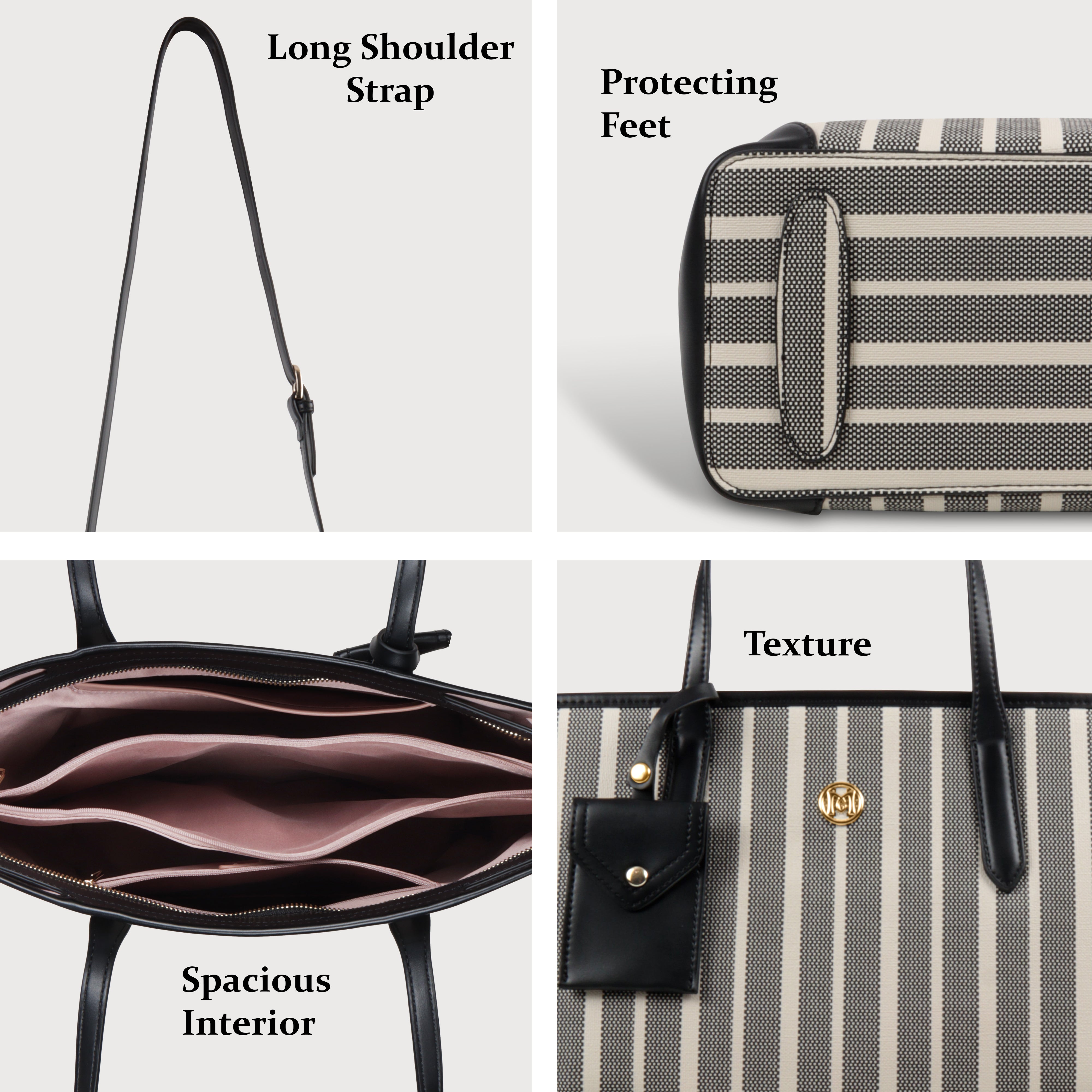 Zebra Striped Tote Bag