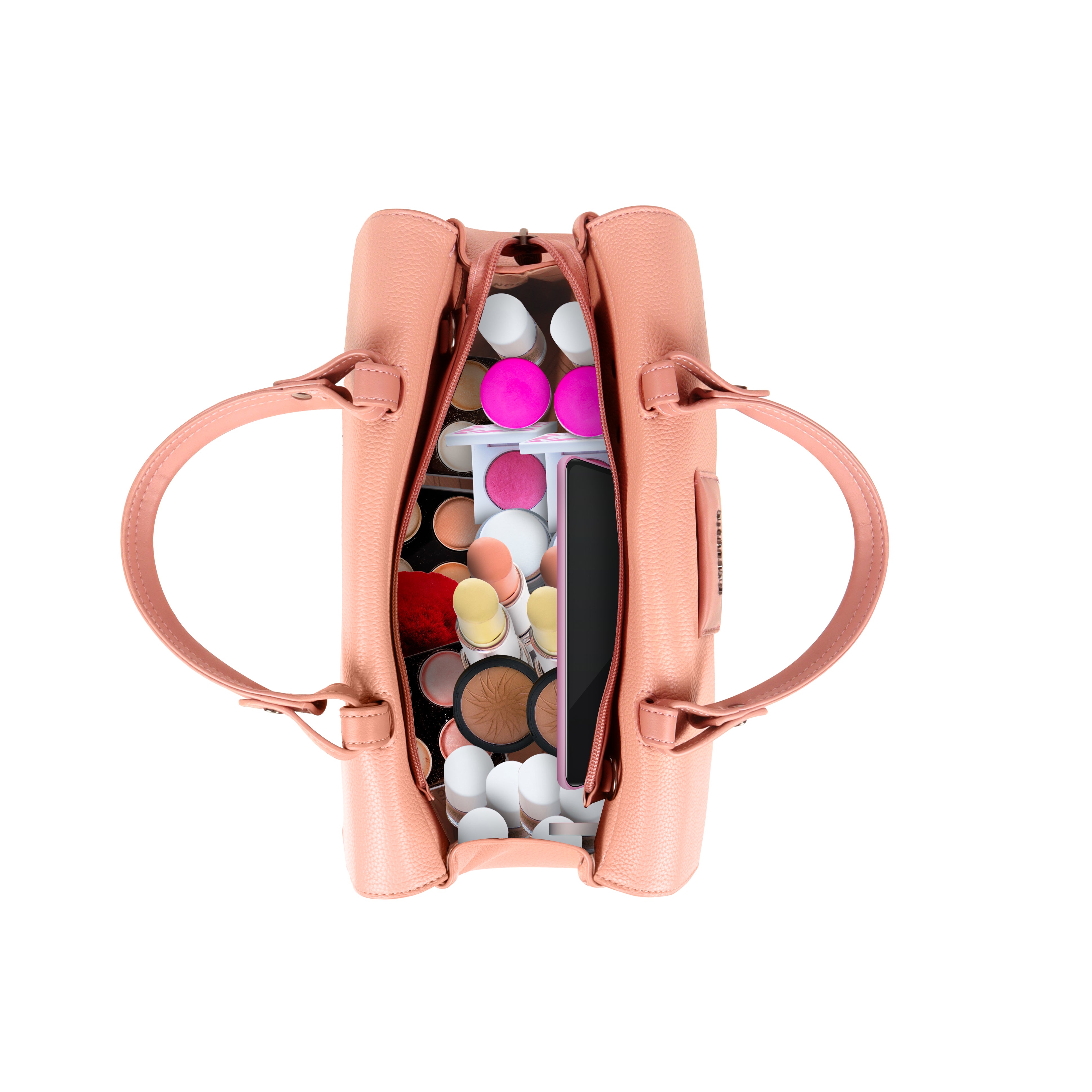 Magnolia Blush Pink Vegan Leather Handbag for Women | 12L Spacious Everyday & Work Bag with Long Strap