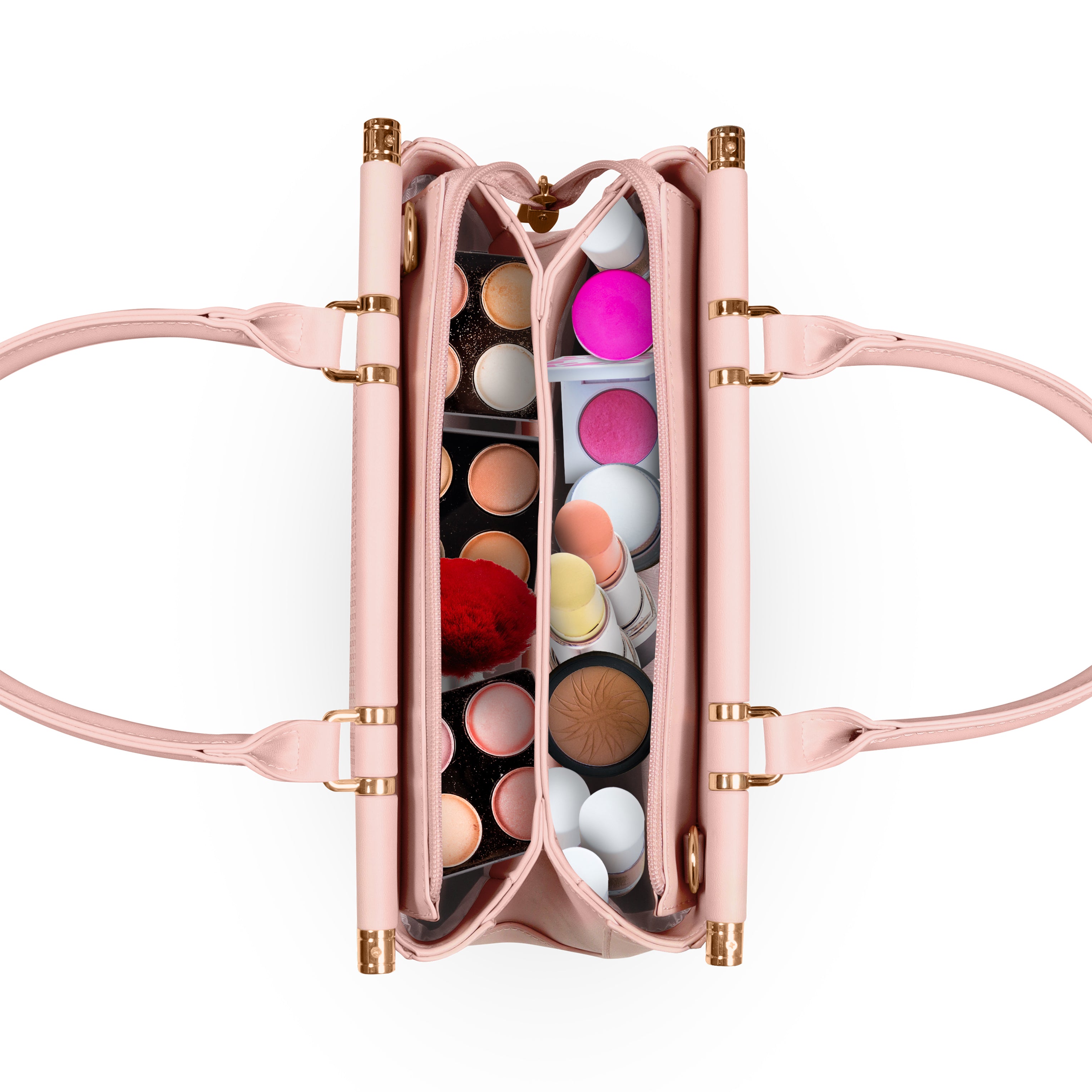 Magnolia Woven Texture Handbag | Pastel Pink | 10L Storage | Adjustable Strap | Spacious Interior