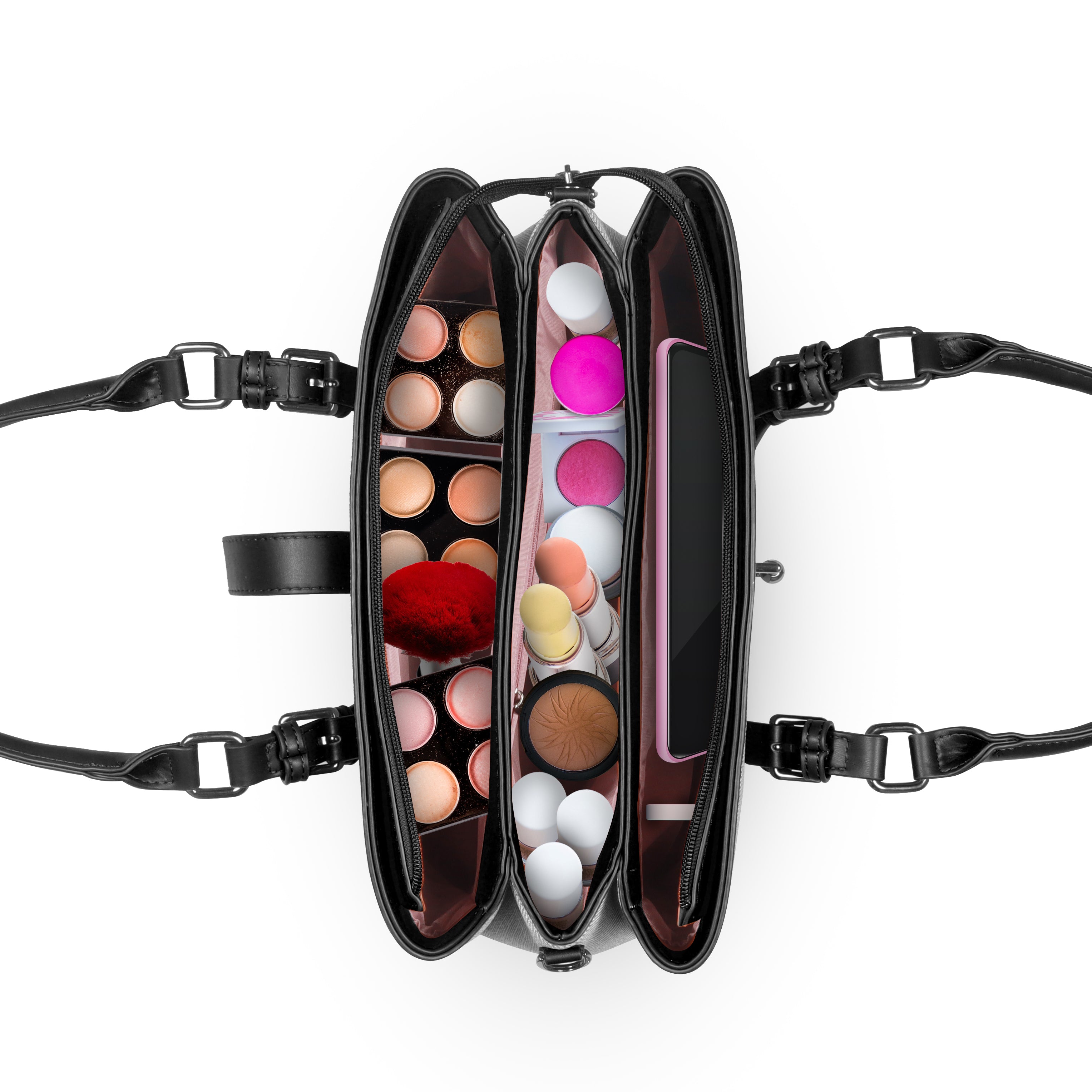 Magnolia Black Handbag | Vegan Leather | 10.58L Storage