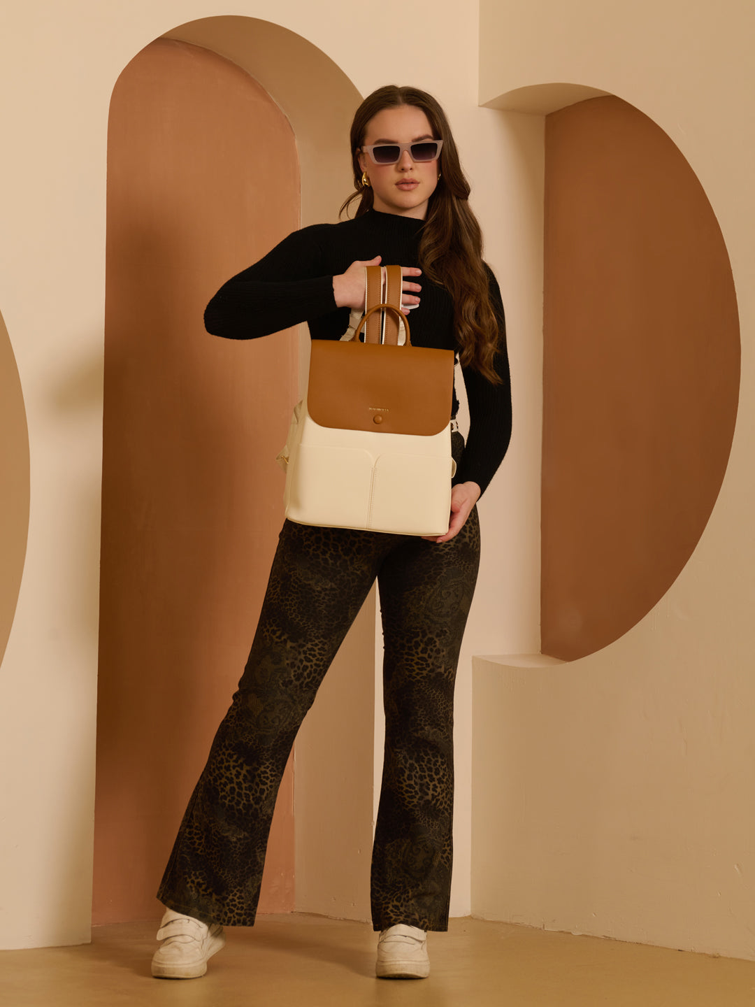 Magnolia Riva Backpack Beige & Tan