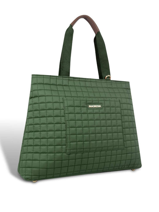 Magnolia Women Green Tote Bag