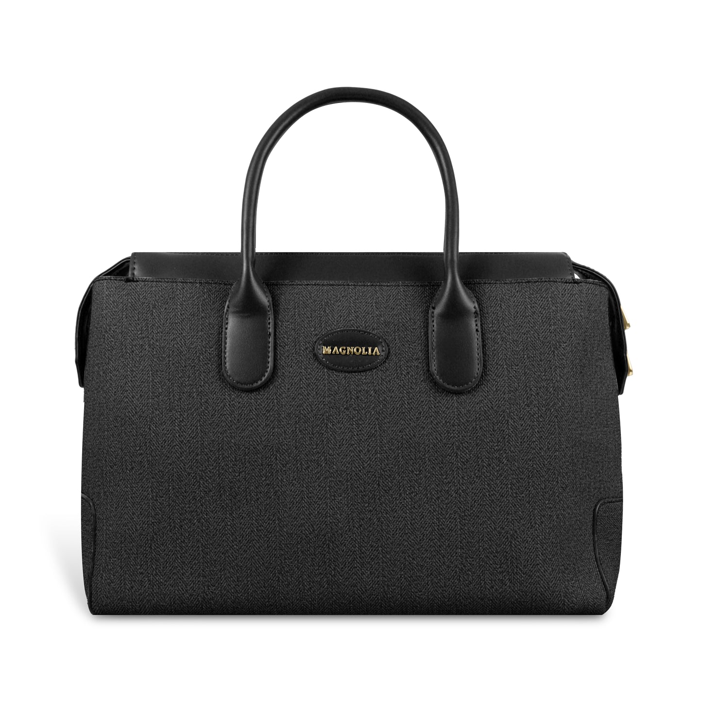 Magnolia Elegant Structured Handbag for Women - Premium Shoulder Tote with Top Handles & Detachable Strap