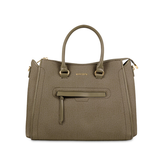 Magnolia Stylish Textured Handbag for Women - Elegant Shoulder Tote with Detachable Strap