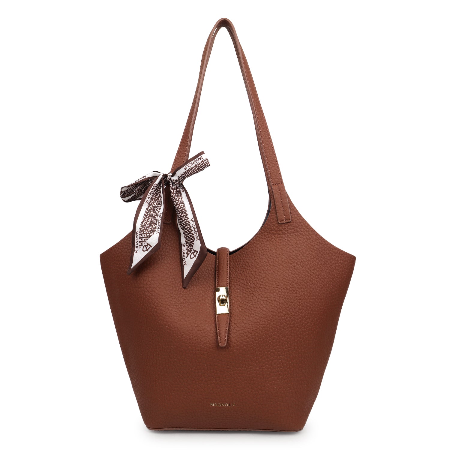 Magnolia Sasha Tote Bag Crimson Brown