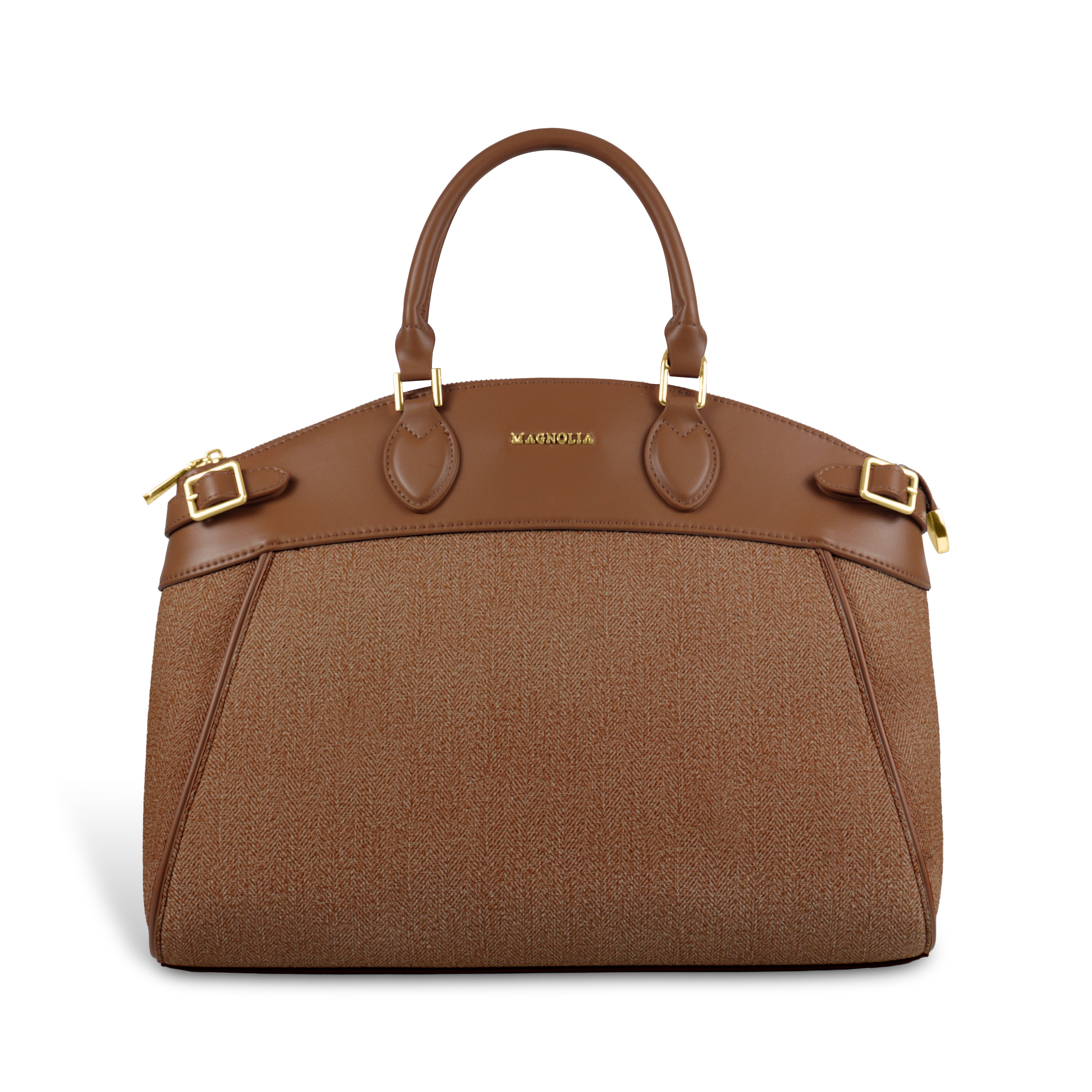 Trendy Leather Tote Bag with Detachable Shoulder Strap & Spacious Interior