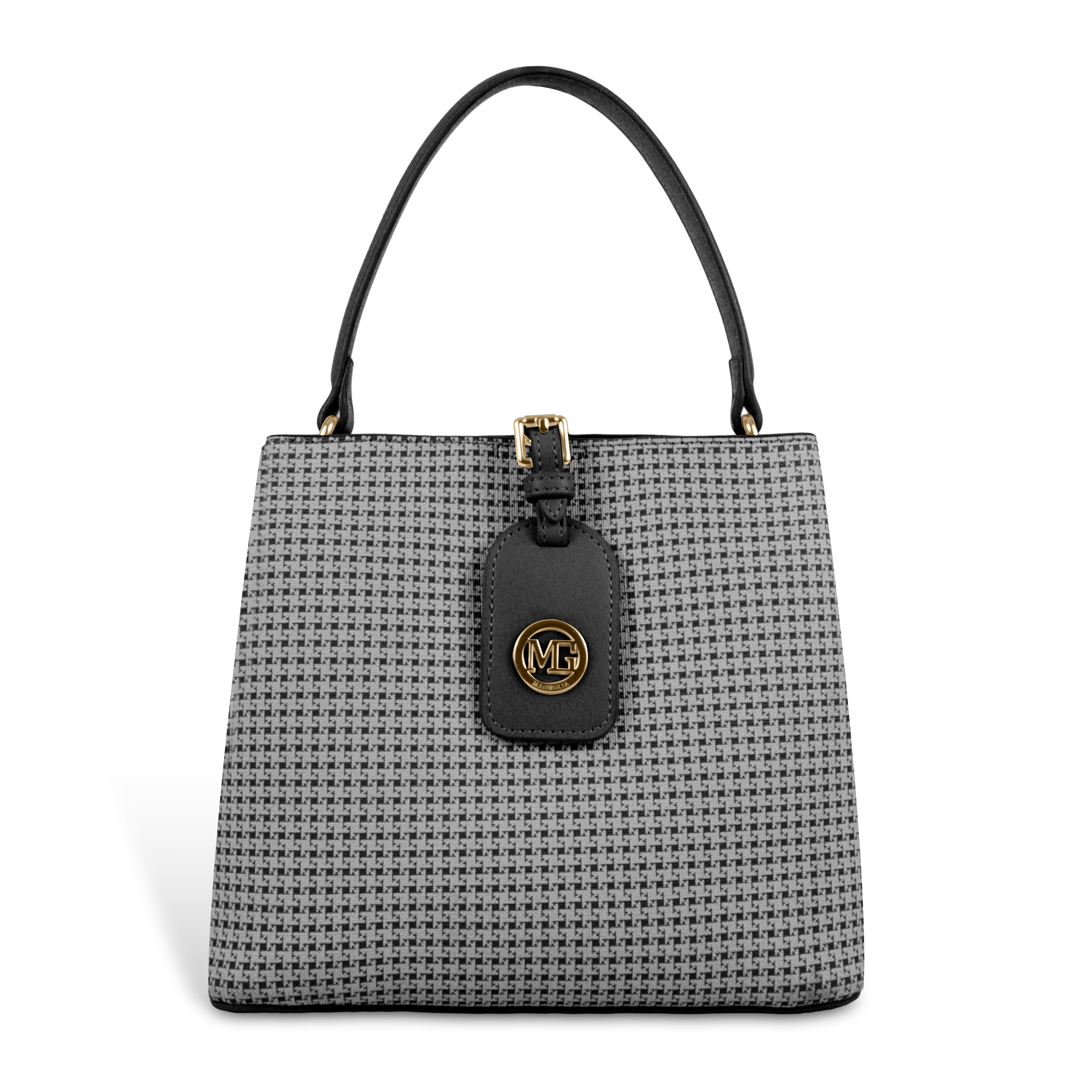 Magnolia Premium Textured Handbag for Women with Detachable Sling Strap