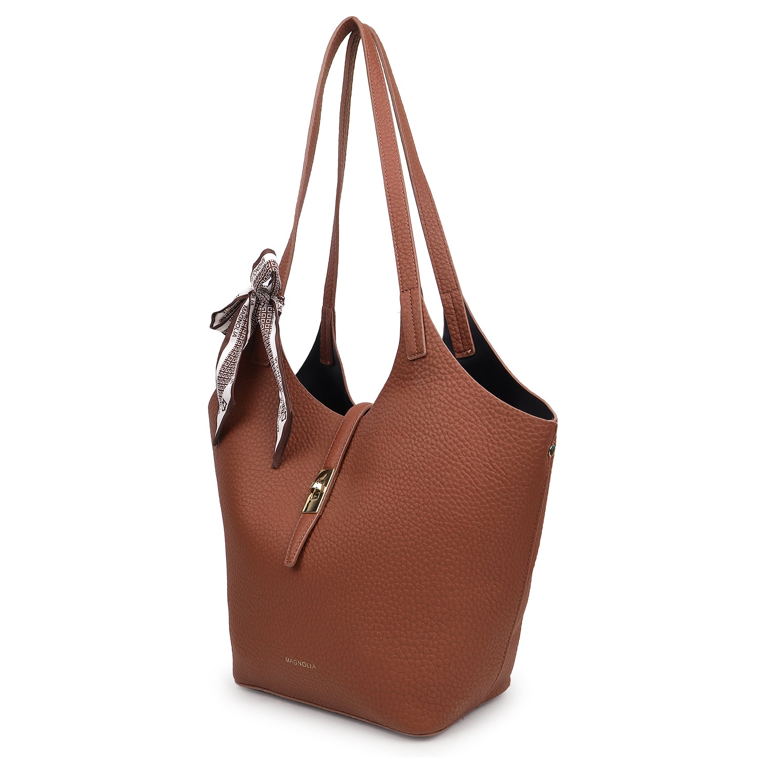 Magnolia Sasha Tote Bag Crimson Brown