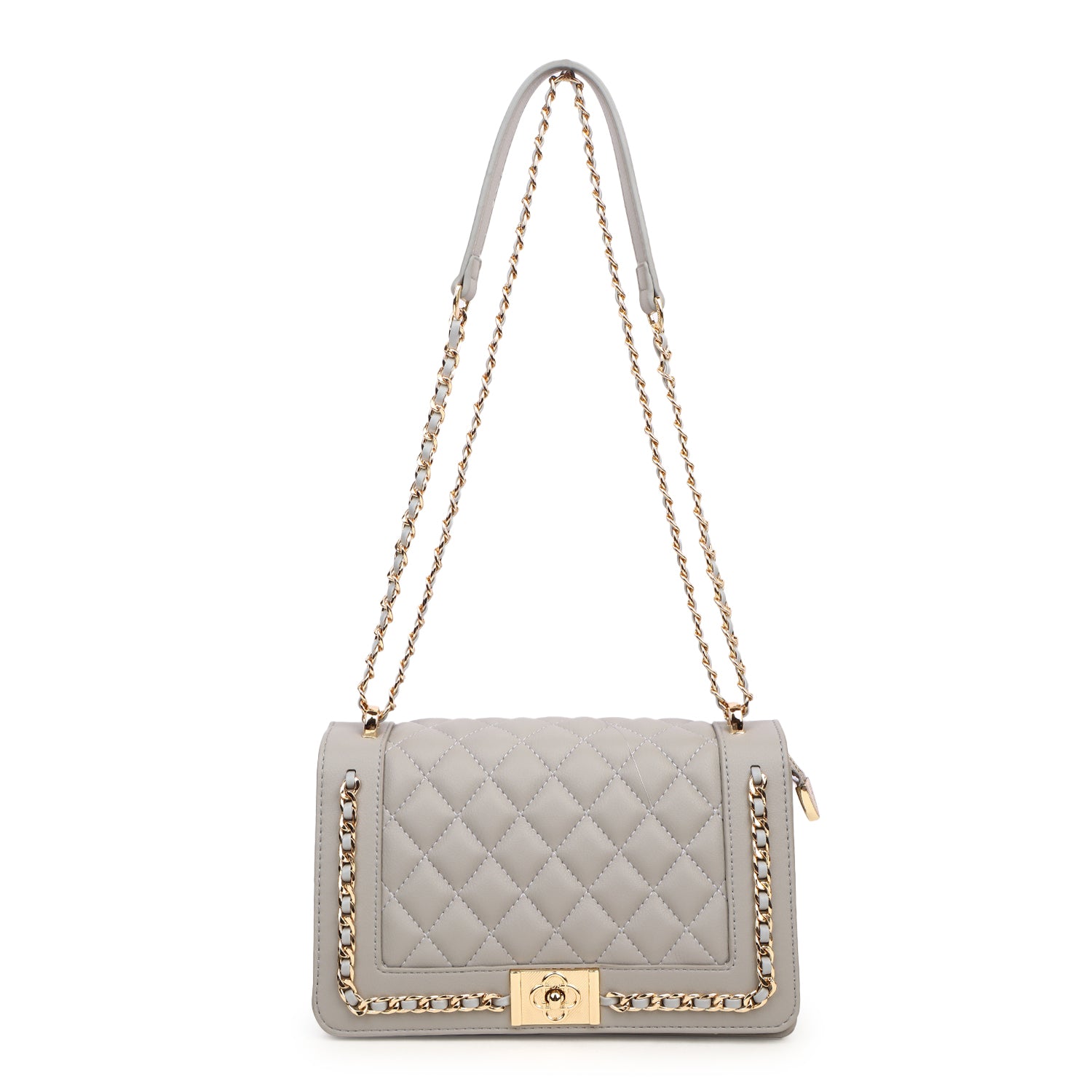 Magnolia Daphne Quilted Sling Bag Gray