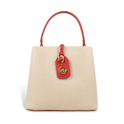 Fashionable Structured Handbag with Dual Handles