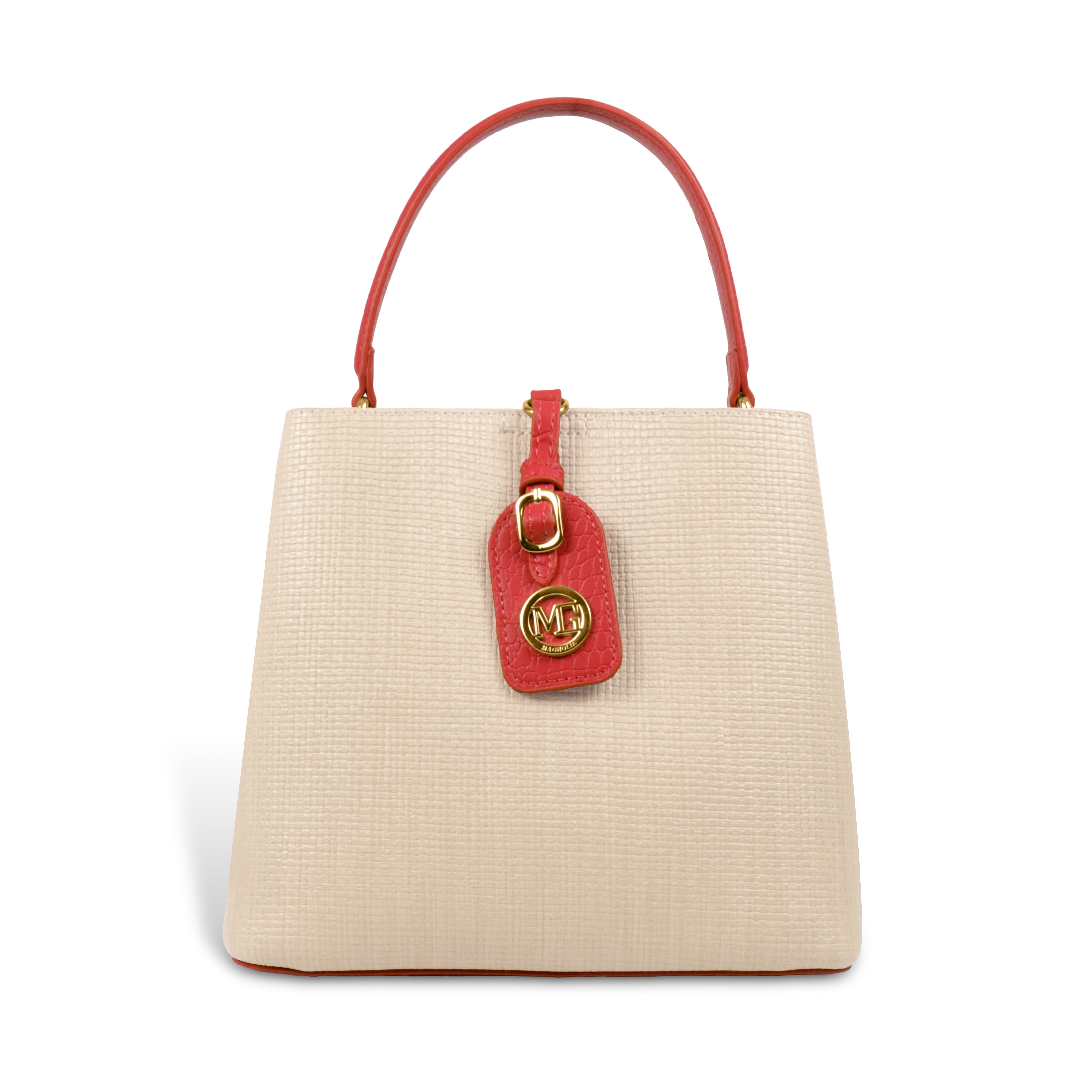 Fashionable Structured Handbag with Dual Handles