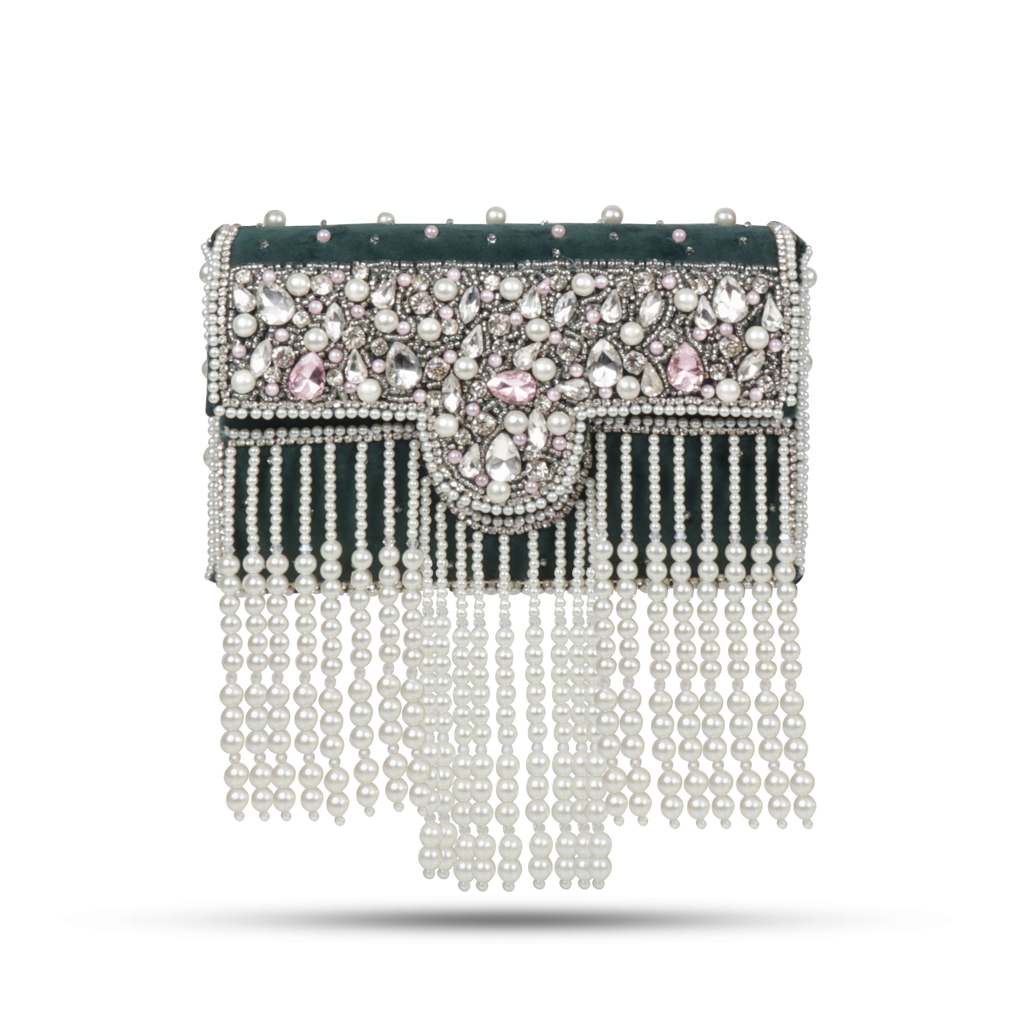 Traditional Potli Style Handbag with Beadwork