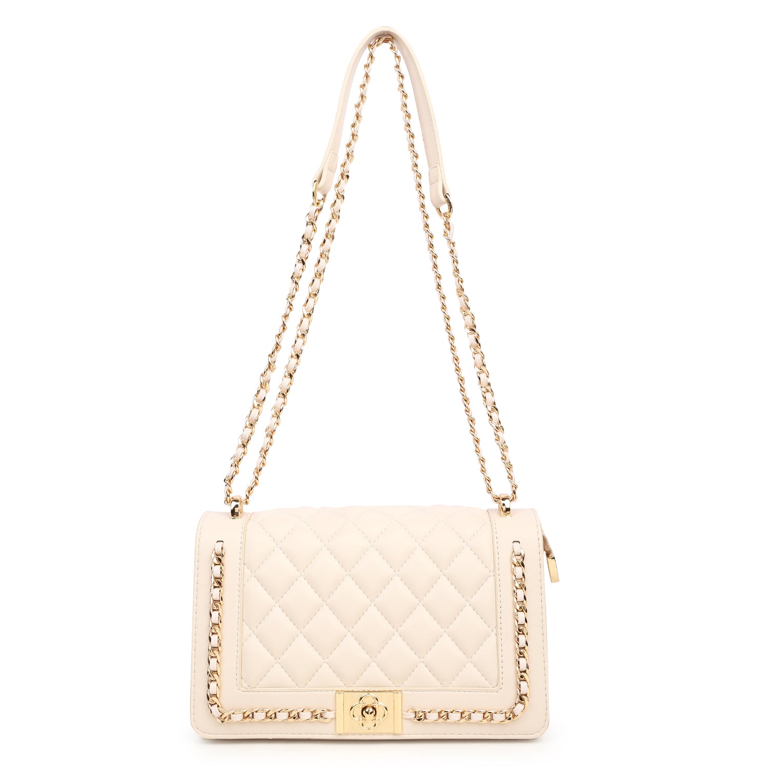 Magnolia Daphne Quilted Sling Bag Off White