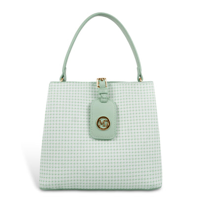 Magnolia Premium Textured Handbag for Women with Detachable Sling Strap