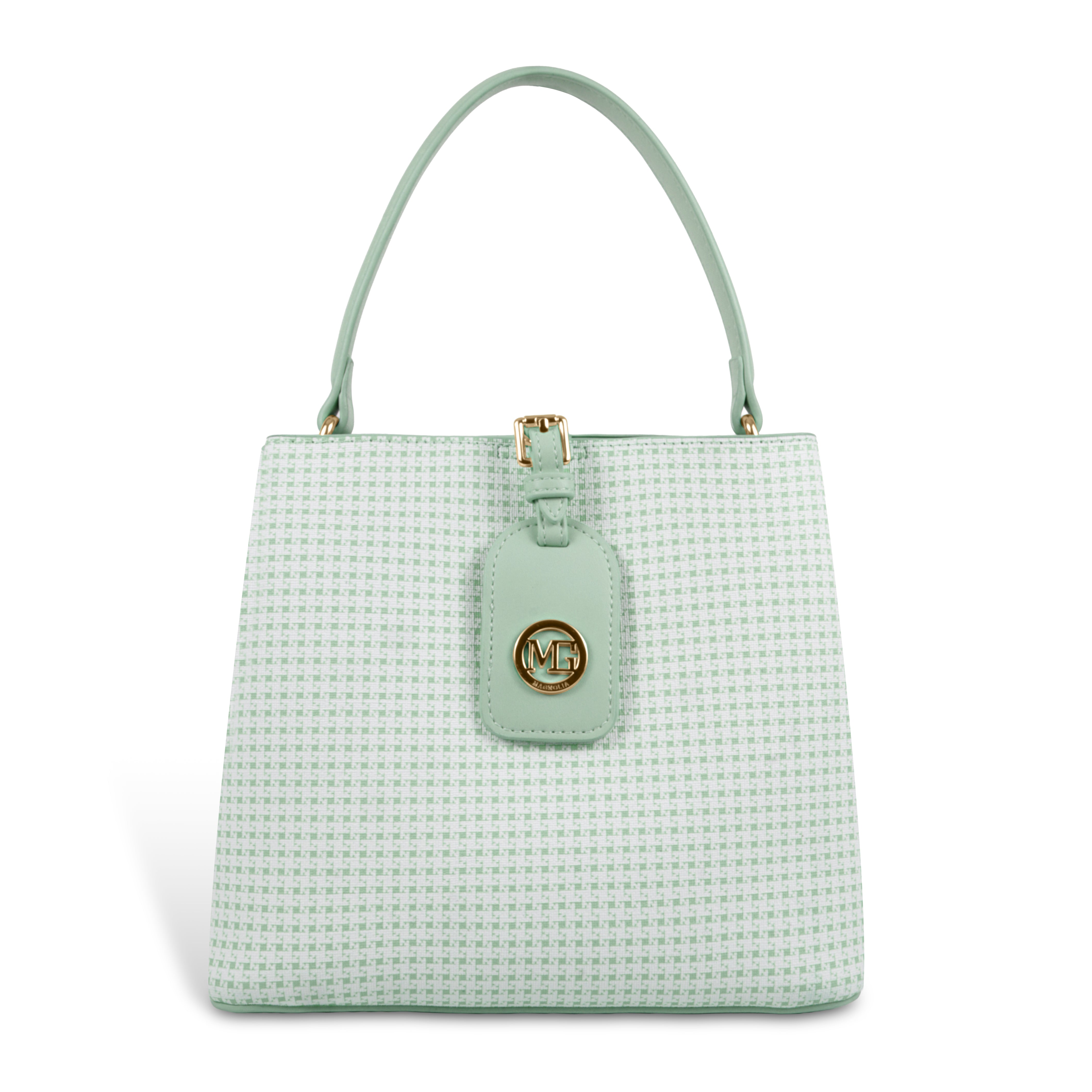 Magnolia Premium Textured Handbag for Women with Detachable Sling Strap