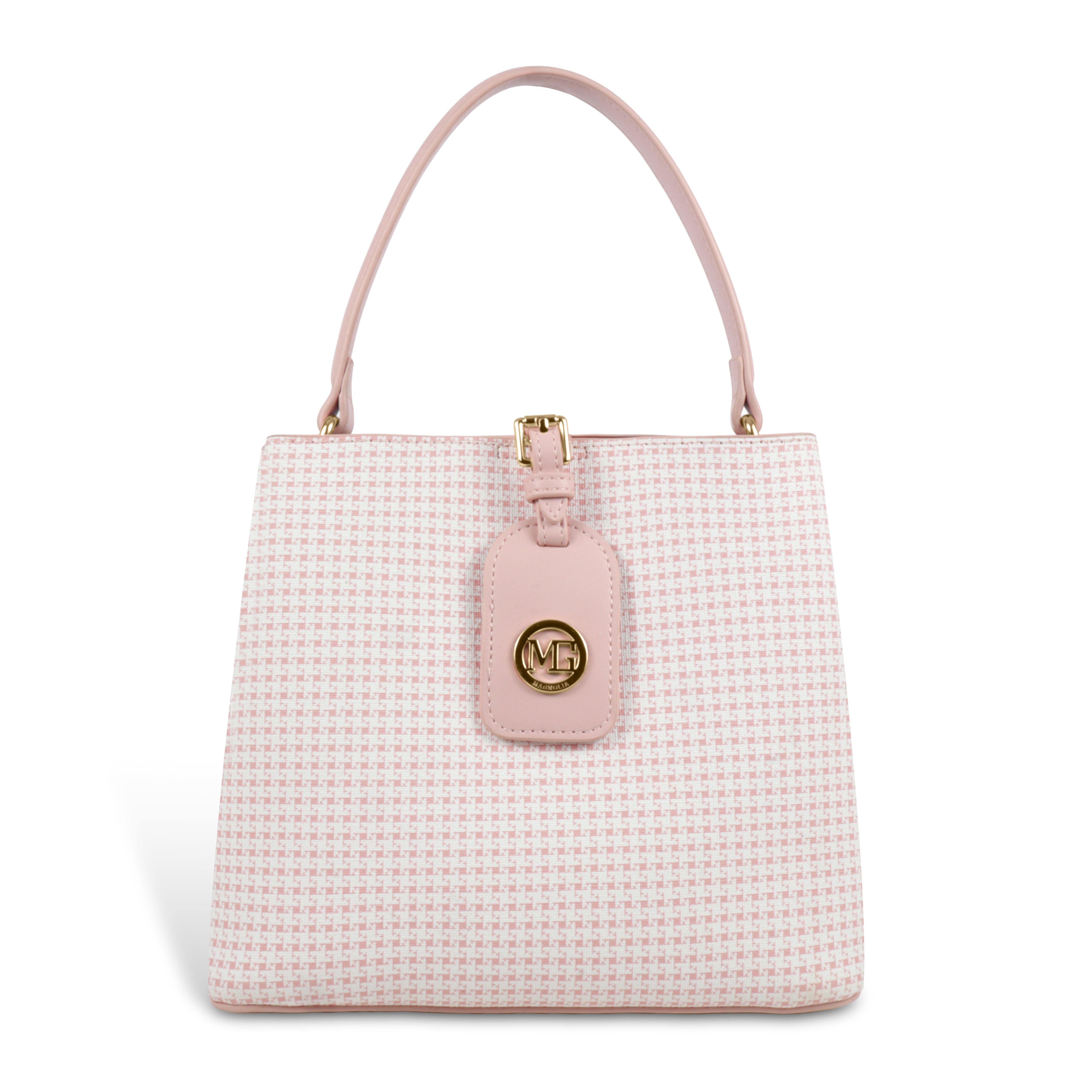 Magnolia Premium Textured Handbag for Women with Detachable Sling Strap