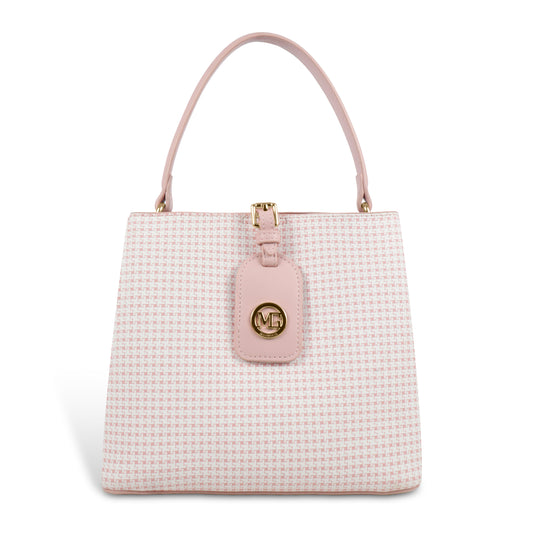 Magnolia Premium Textured Handbag for Women with Detachable Sling Strap