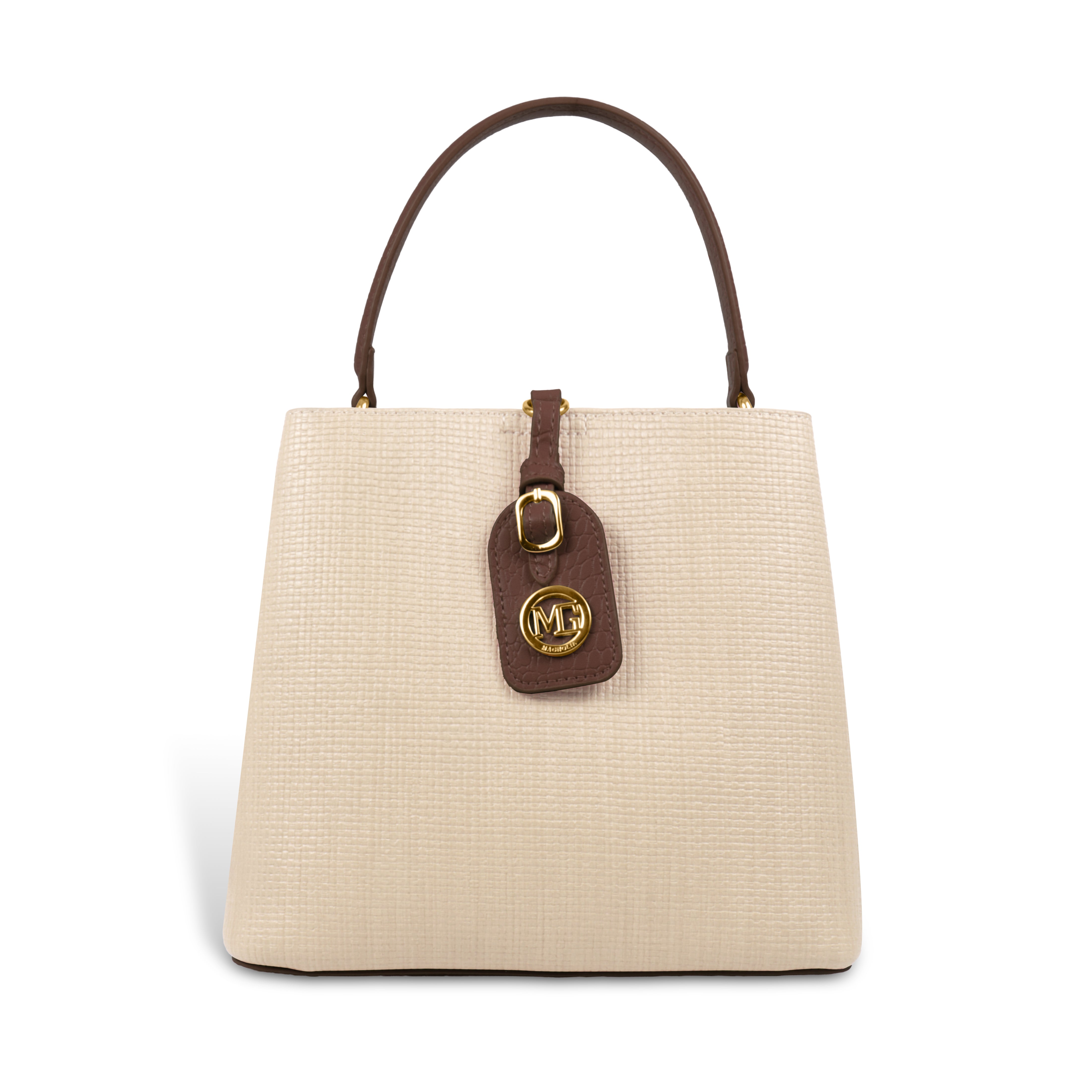 Fashionable Structured Handbag with Dual Handles