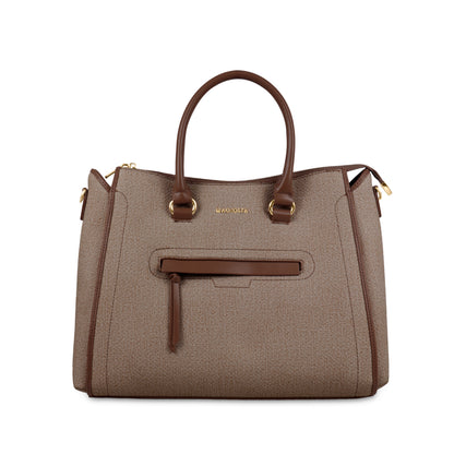 Magnolia Stylish Textured Handbag for Women - Elegant Shoulder Tote with Detachable Strap