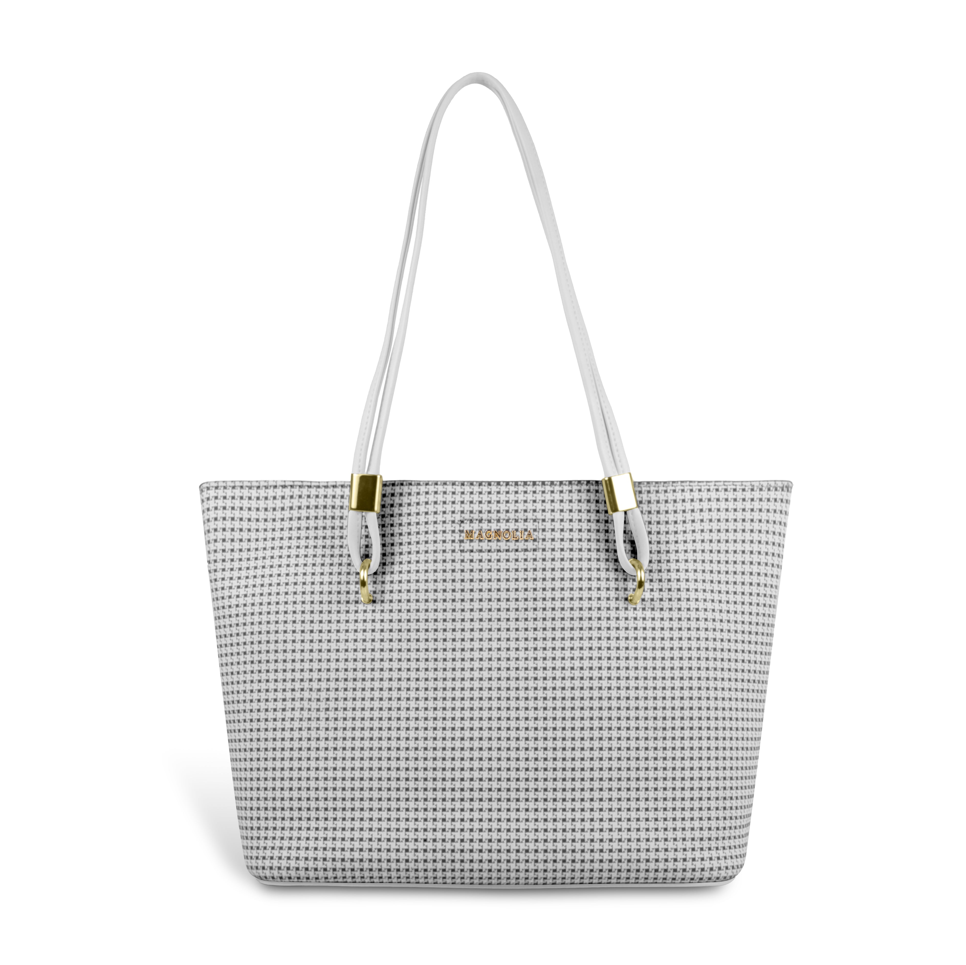 Magnolia Stylish Textured Tote Bag for Women with Spacious Compartments