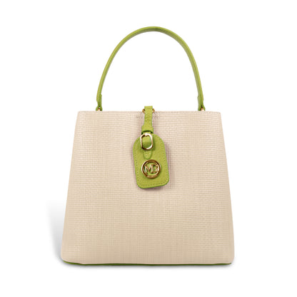 Fashionable Structured Handbag with Dual Handles