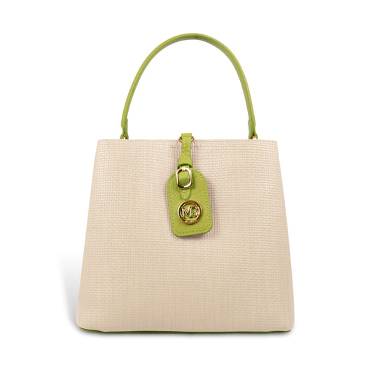 Fashionable Structured Handbag with Dual Handles
