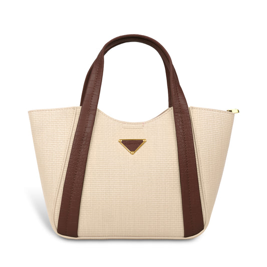 Trendy Leather Tote Bag with Detachable Shoulder Strap & Spacious Interior