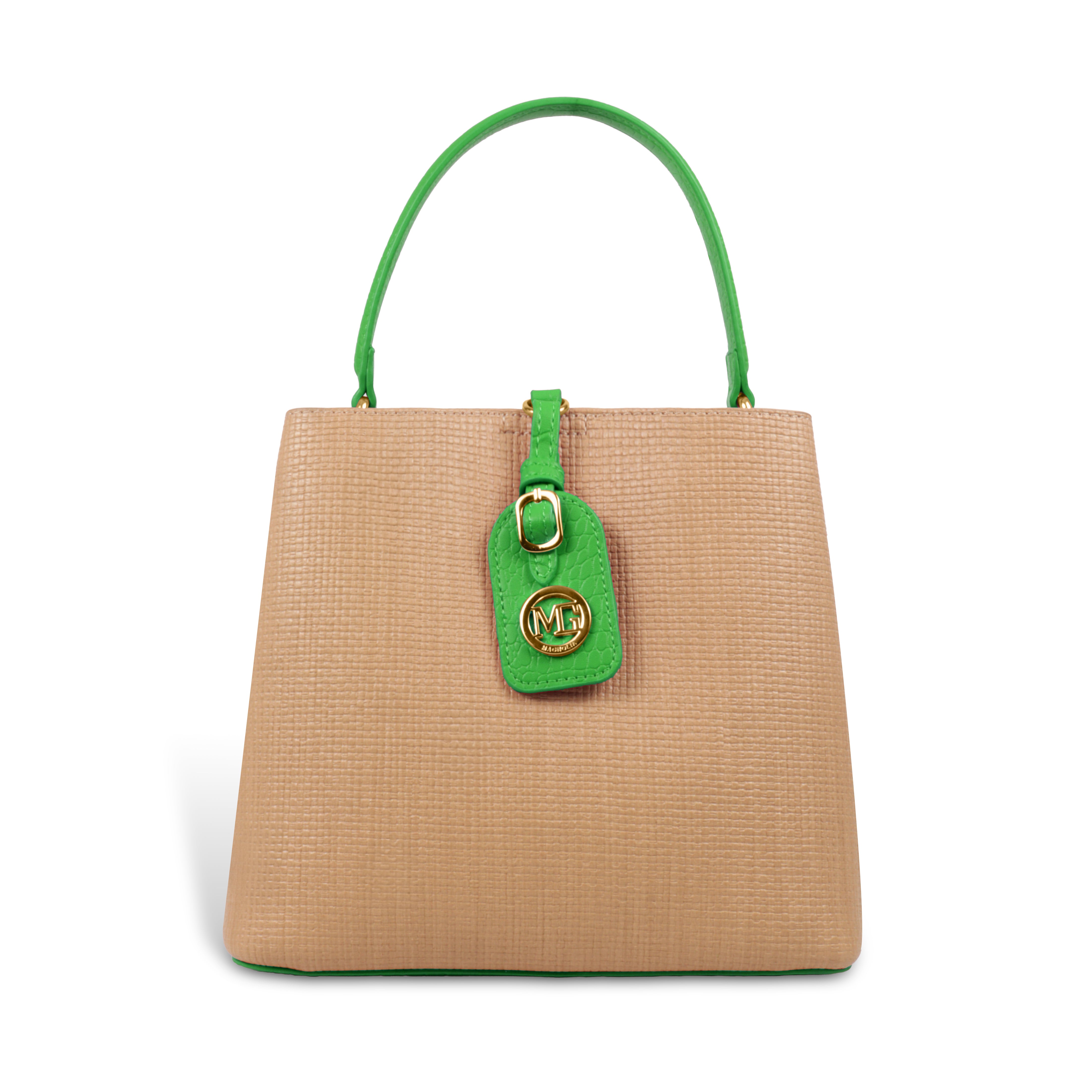 Fashionable Structured Handbag with Dual Handles
