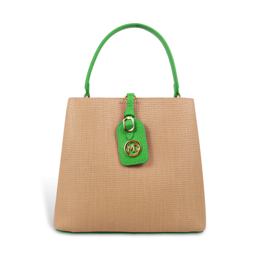 Fashionable Structured Handbag with Dual Handles