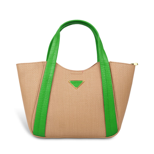 Trendy Leather Tote Bag with Detachable Shoulder Strap & Spacious Interior