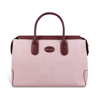Magnolia Elegant Structured Handbag for Women - Premium Shoulder Tote with Top Handles & Detachable Strap