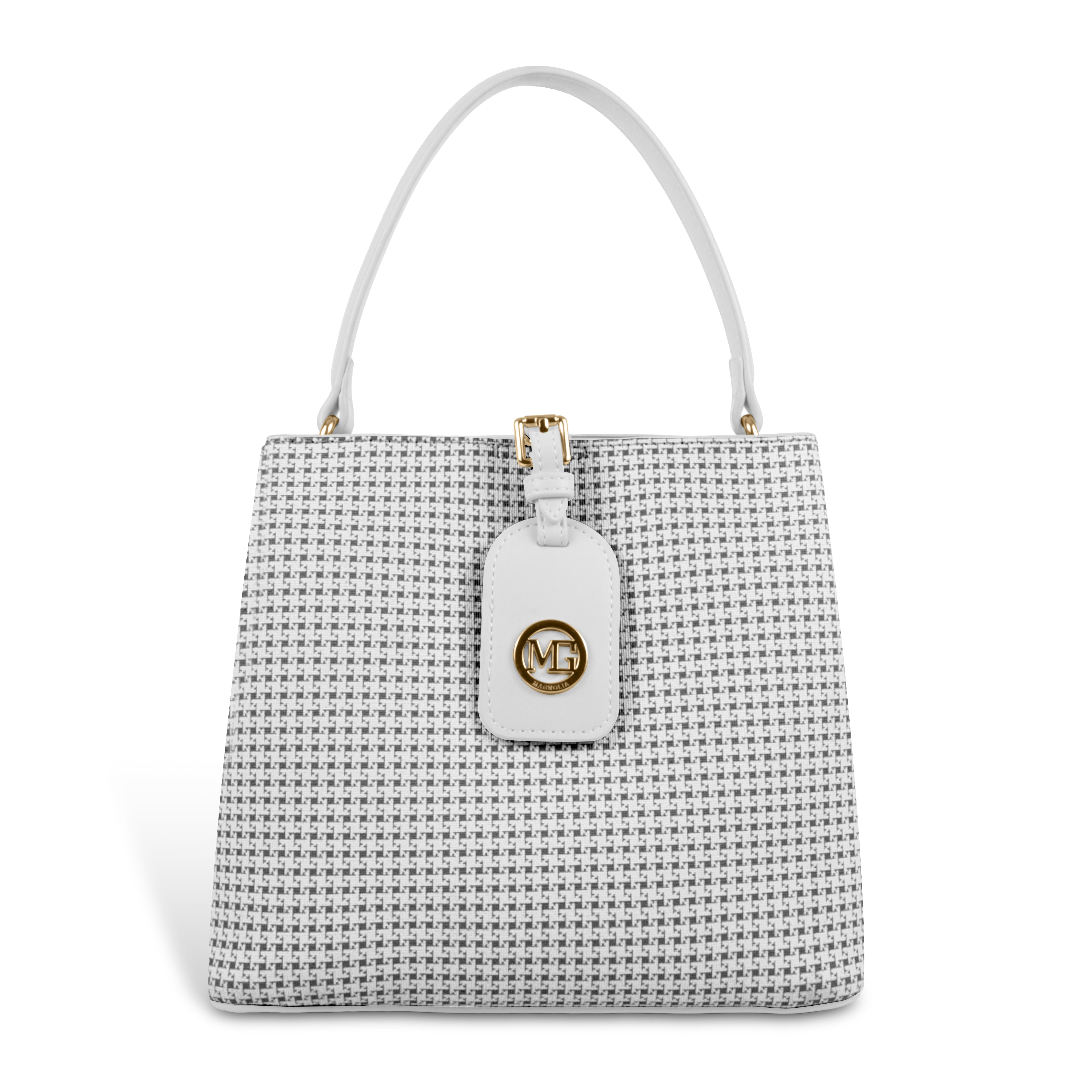 Magnolia Premium Textured Handbag for Women with Detachable Sling Strap