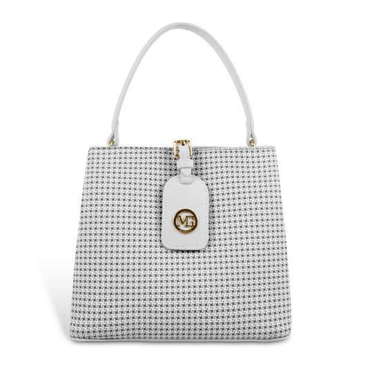 Magnolia Premium Textured Handbag for Women with Detachable Sling Strap