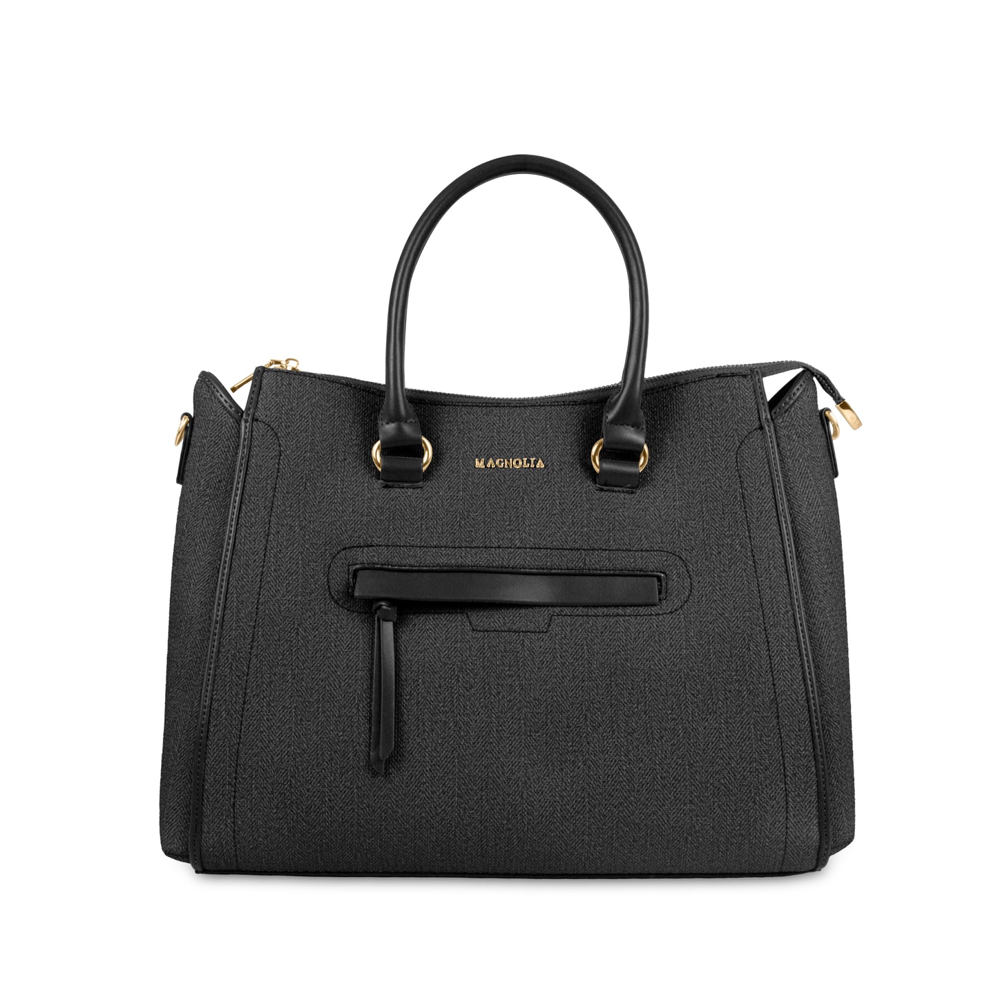 Magnolia Stylish Textured Handbag for Women - Elegant Shoulder Tote with Detachable Strap