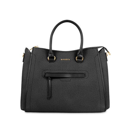 Magnolia Stylish Textured Handbag for Women - Elegant Shoulder Tote with Detachable Strap