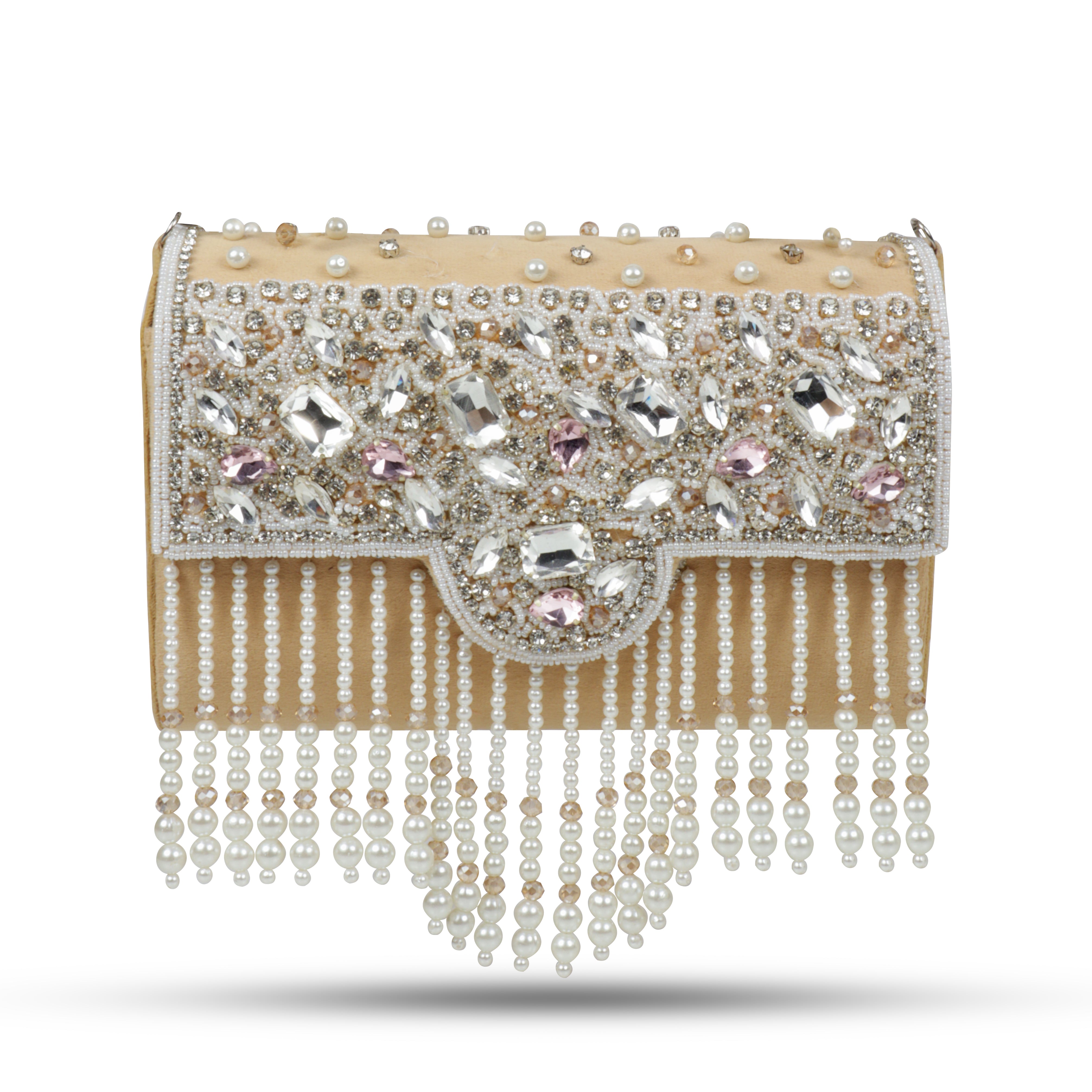 Traditional Potli Style Handbag with Beadwork