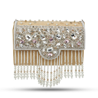 Traditional Potli Style Handbag with Beadwork