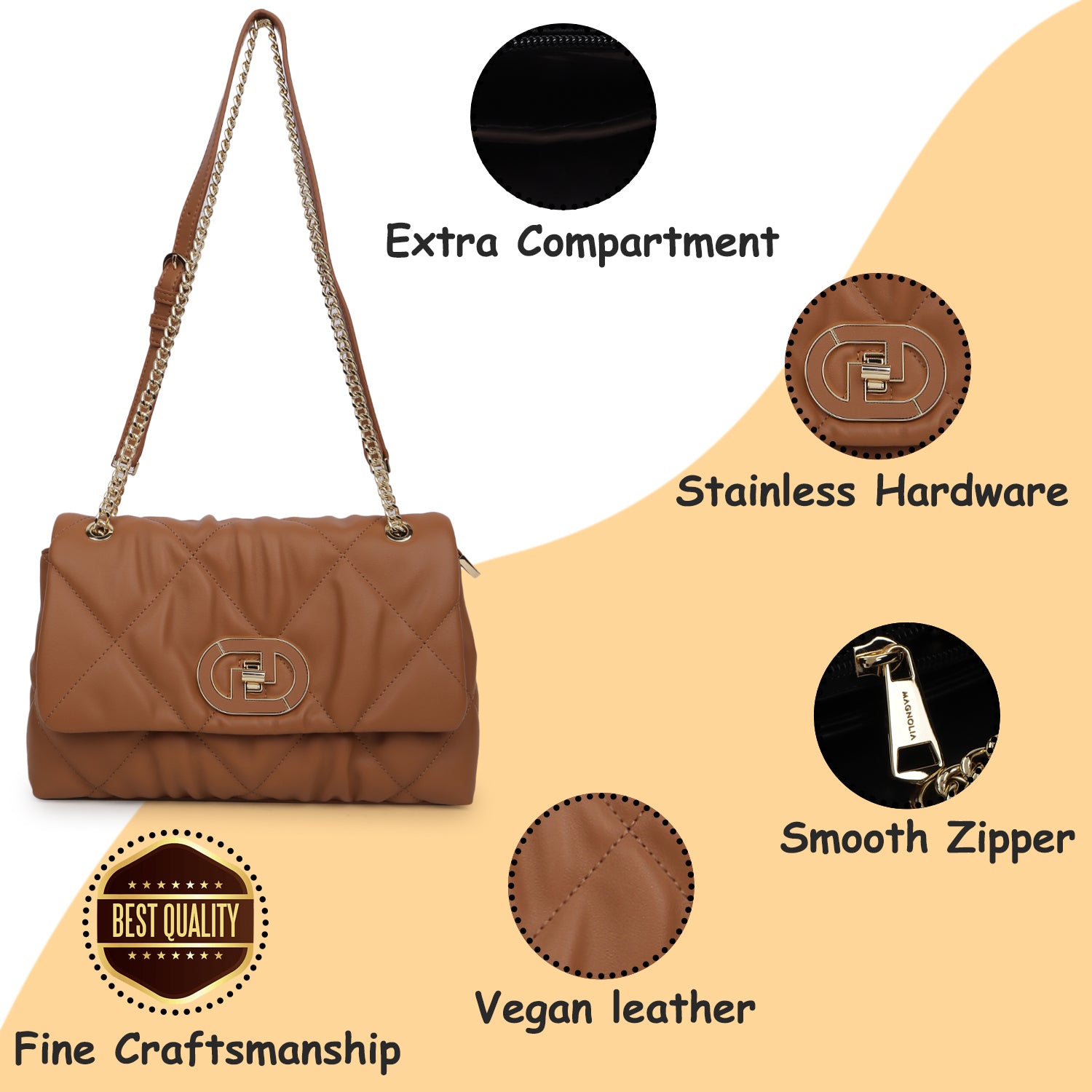 Magnolia Gianna Sling Caramel Brown