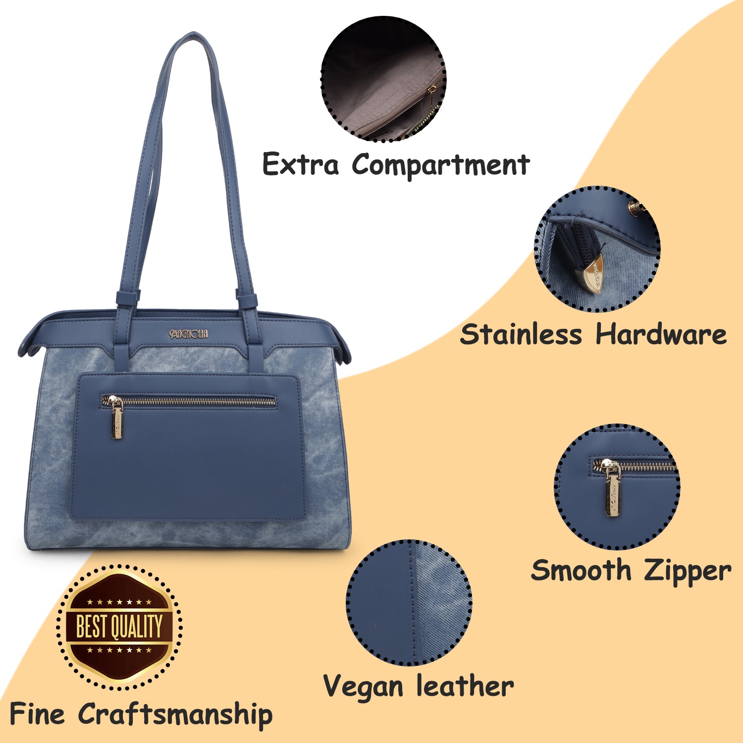 Magnolia Clara Tote Bag Blue