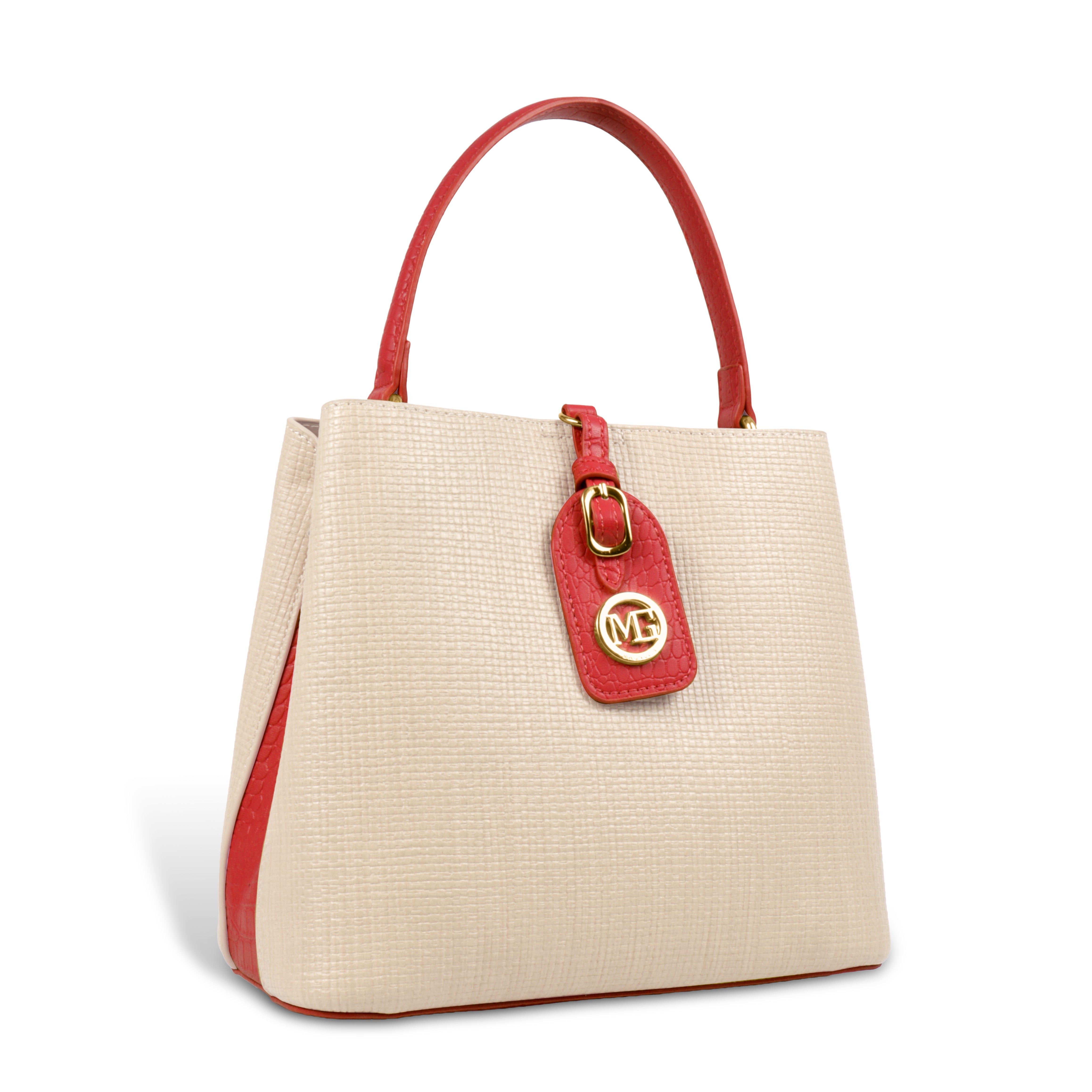 Fashionable Structured Handbag with Dual Handles