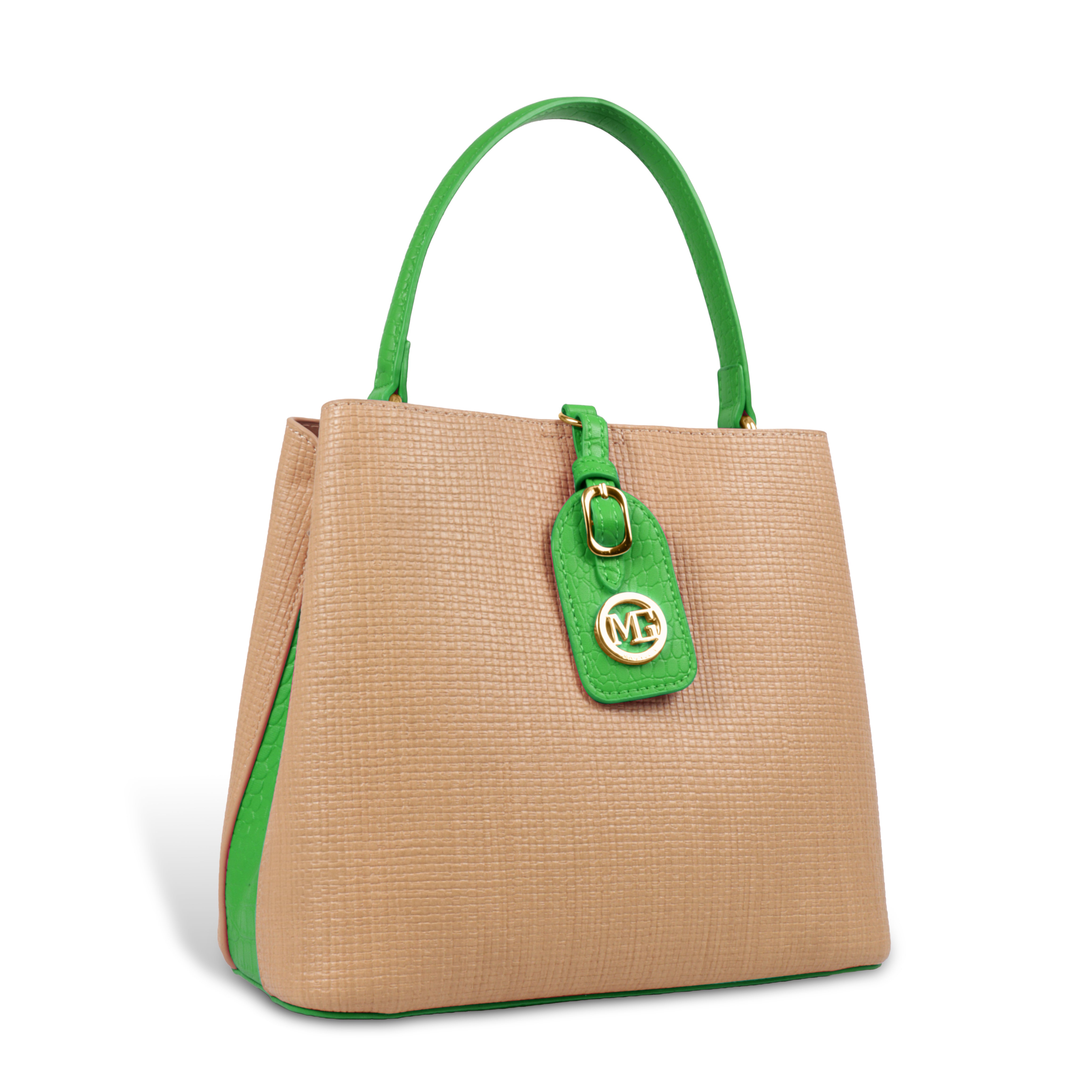 Fashionable Structured Handbag with Dual Handles