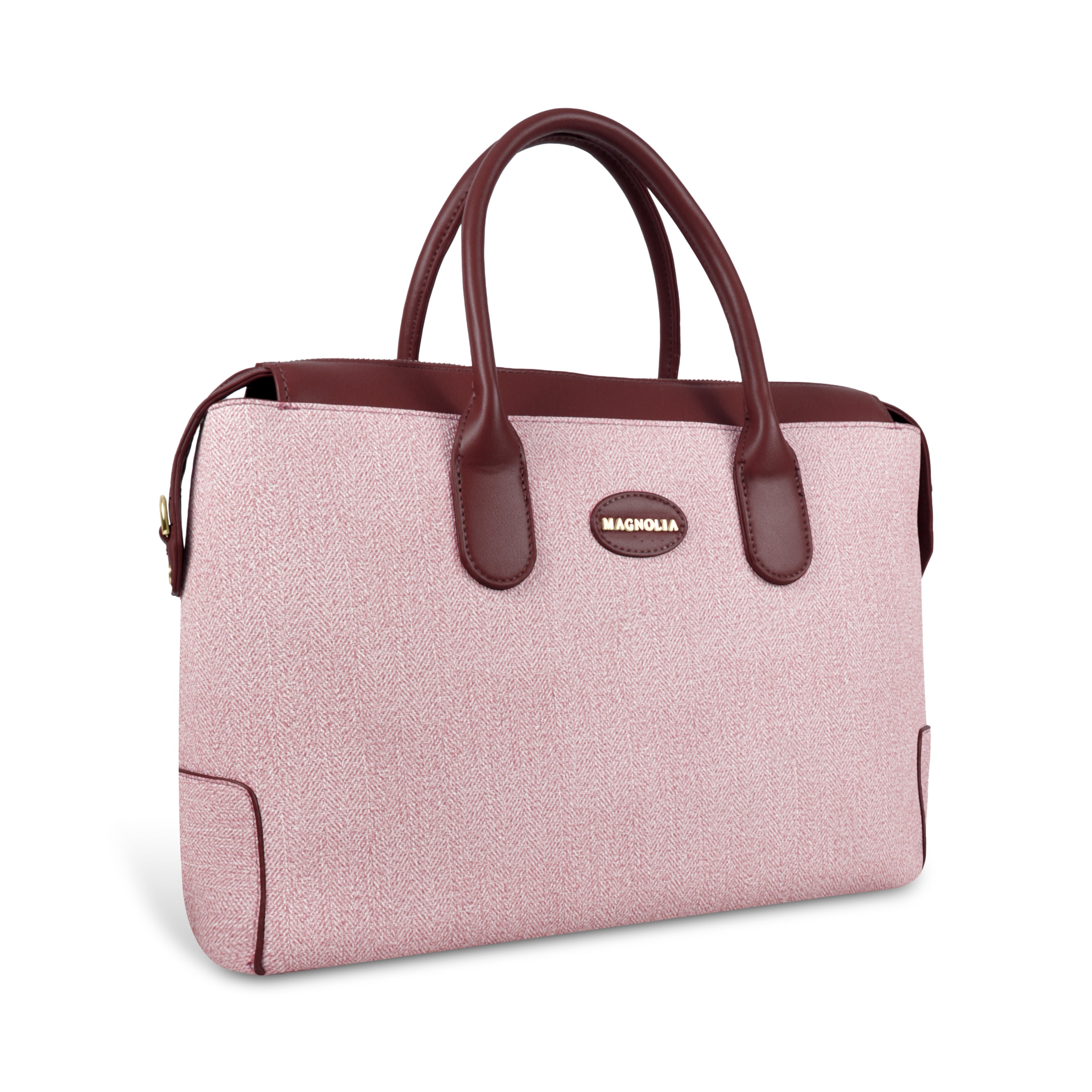 Magnolia Elegant Structured Handbag for Women - Premium Shoulder Tote with Top Handles & Detachable Strap