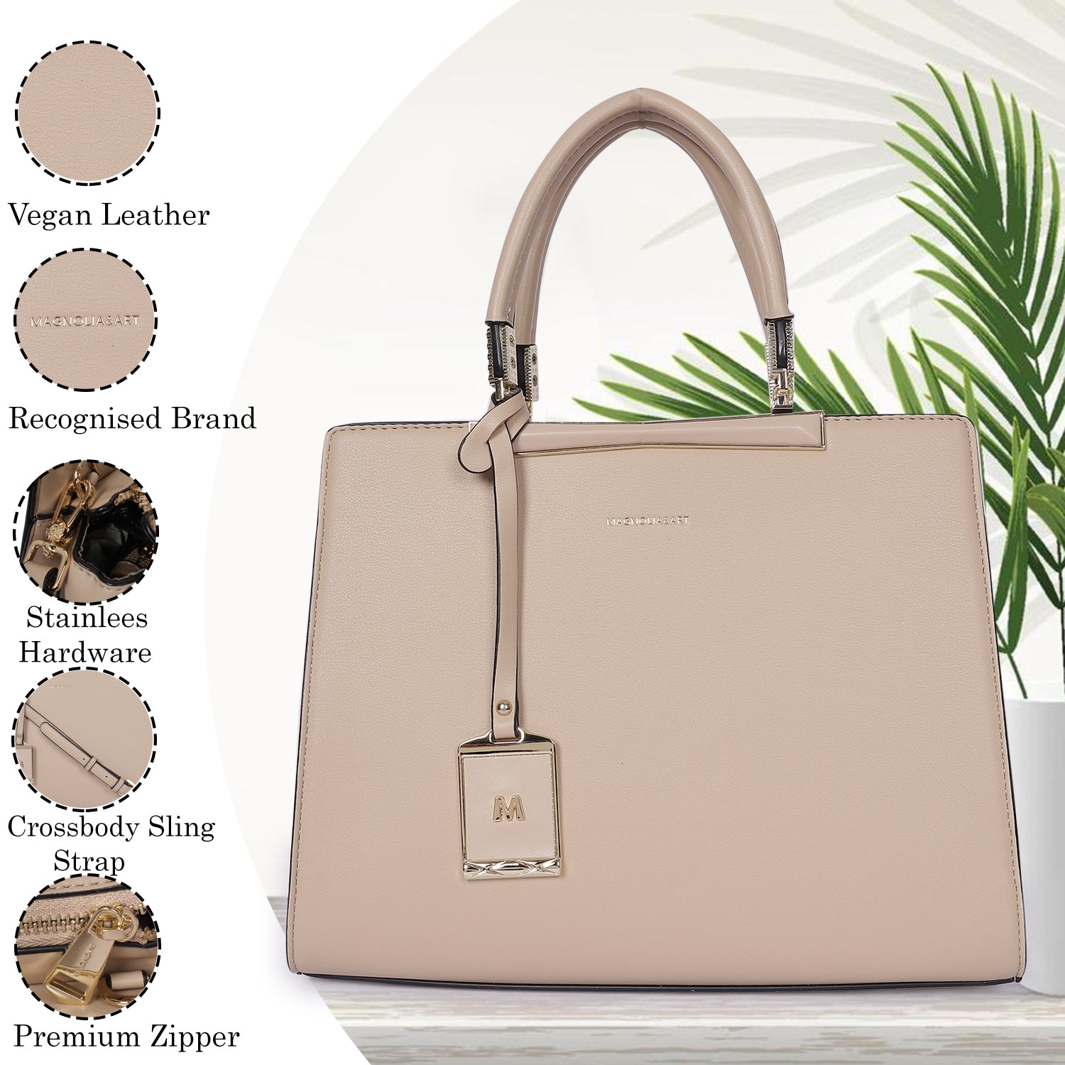 Magnolia Luxe Satchel Bag