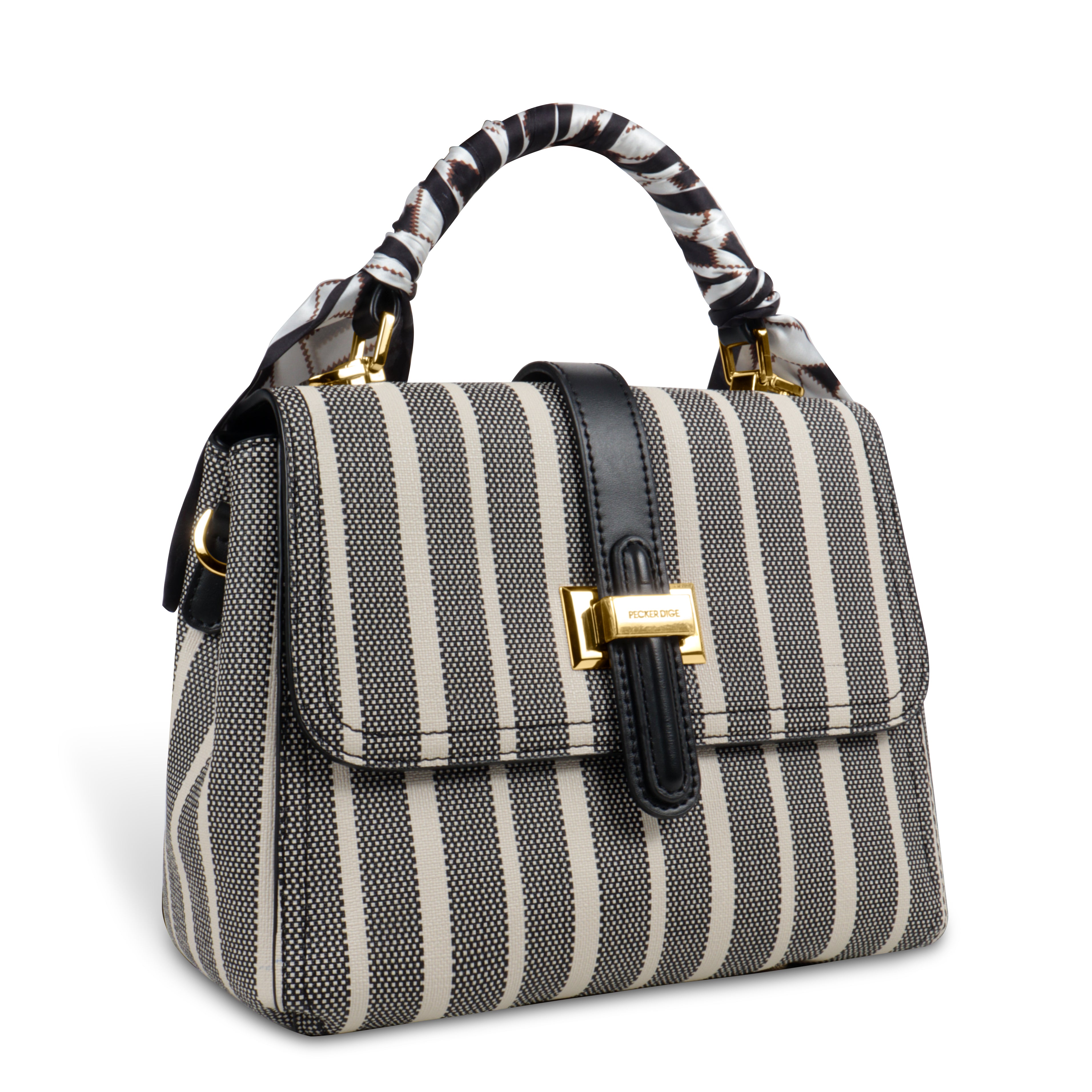 Zebra Striped Mini Handbag