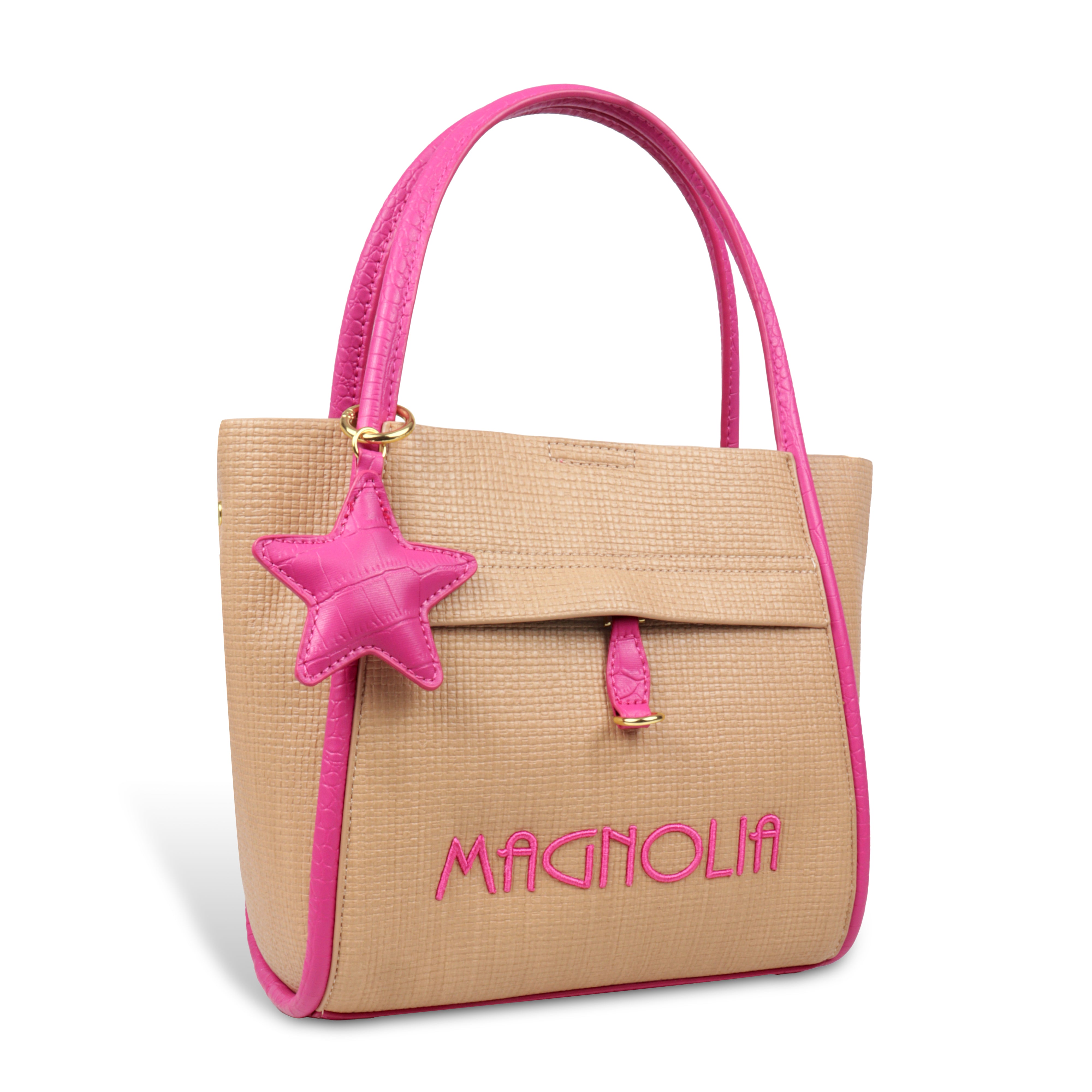 Premium Tote Handbag with Star Charm & Dual Handle Design
