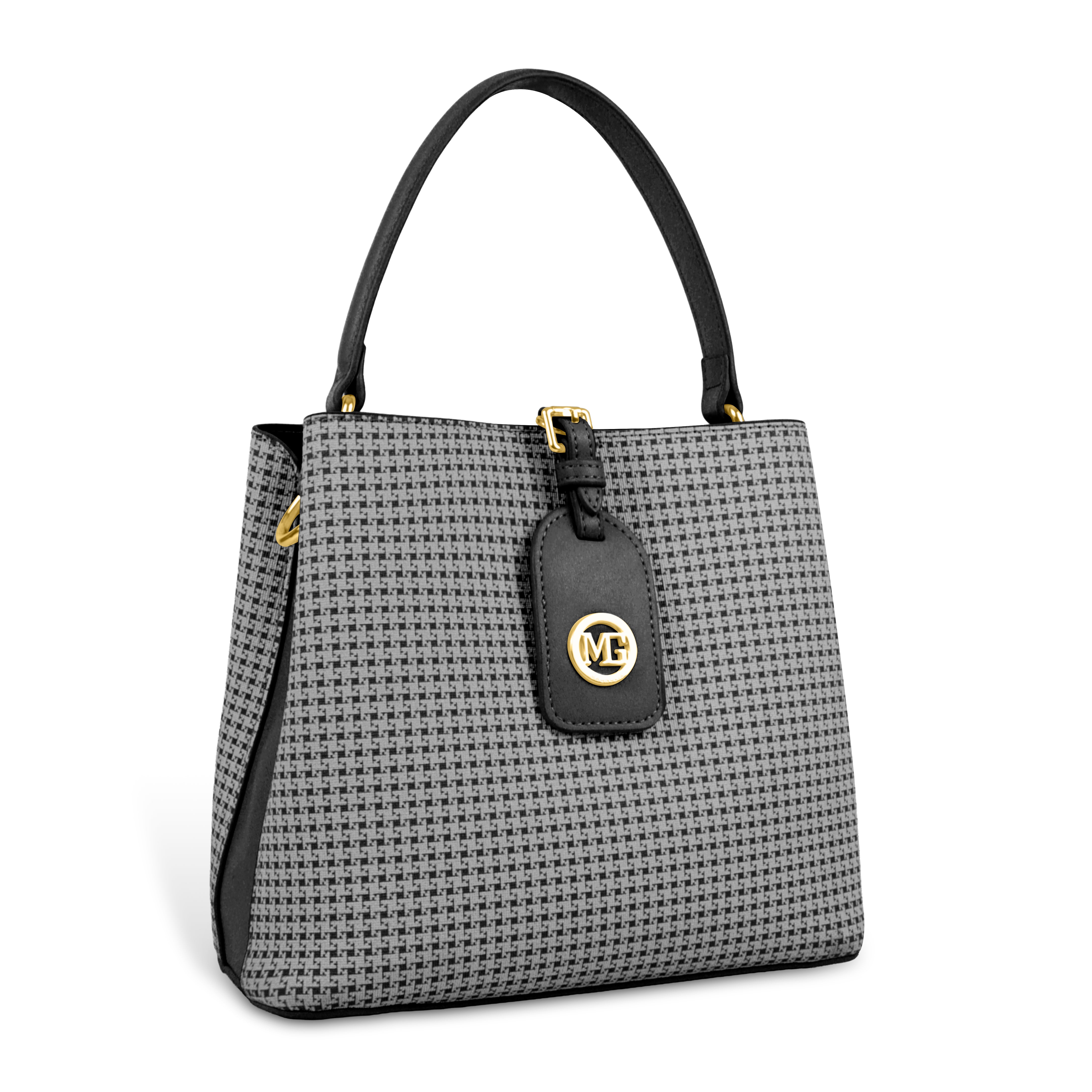 Magnolia Premium Textured Handbag for Women with Detachable Sling Strap